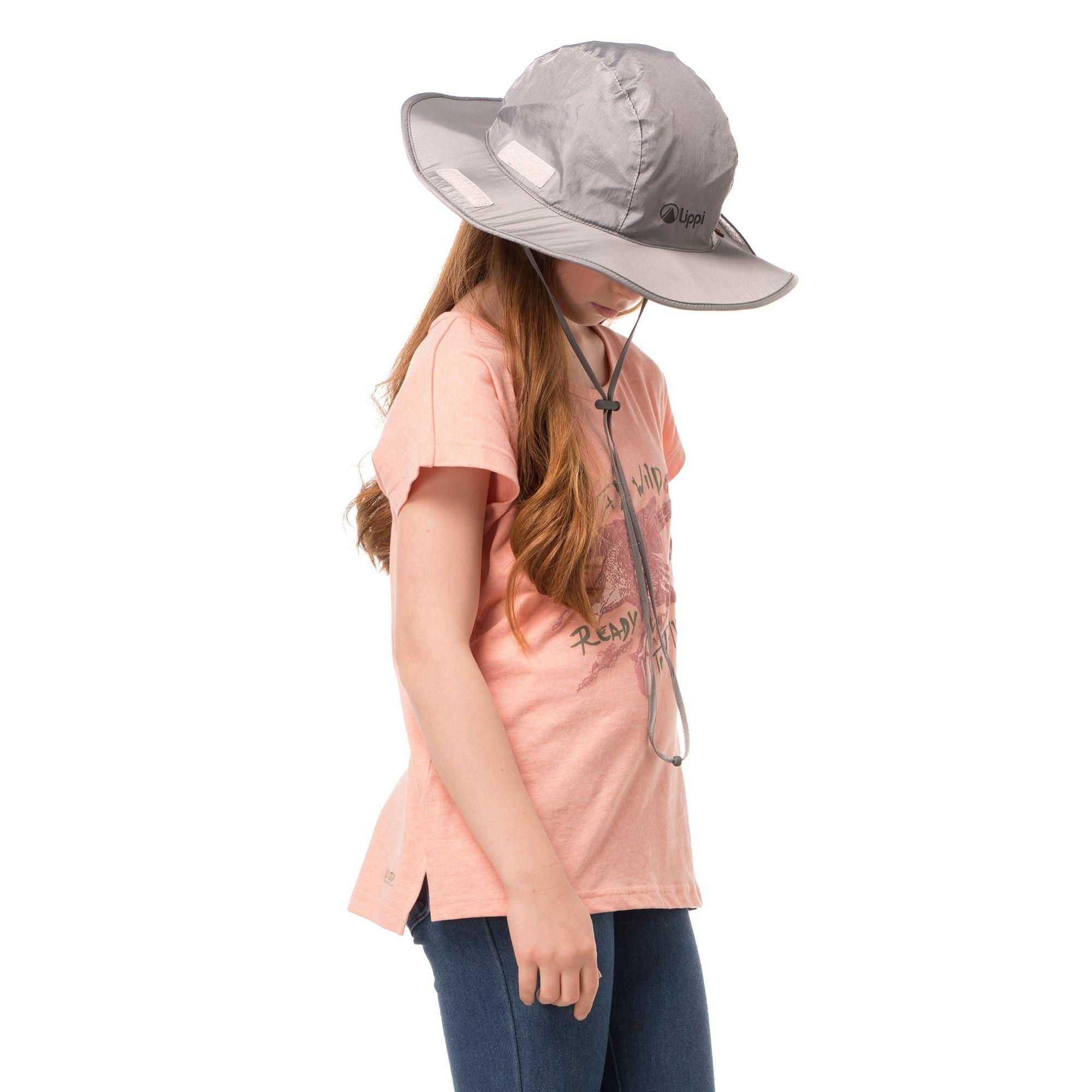 Polera Teen Girl Wild UV-Stop T-Shirt Melange Salmon Lippi-3