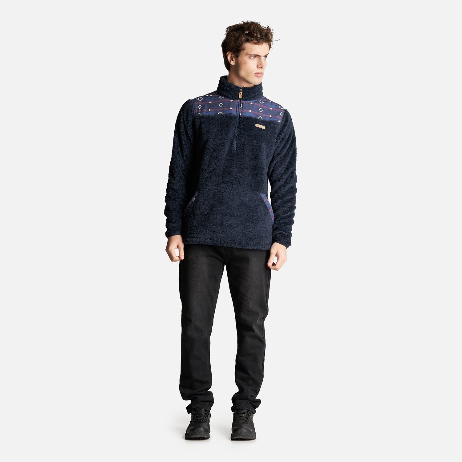 Poleron Hombre Baggy Sweatshirt Azul Marino Lippi V23-6