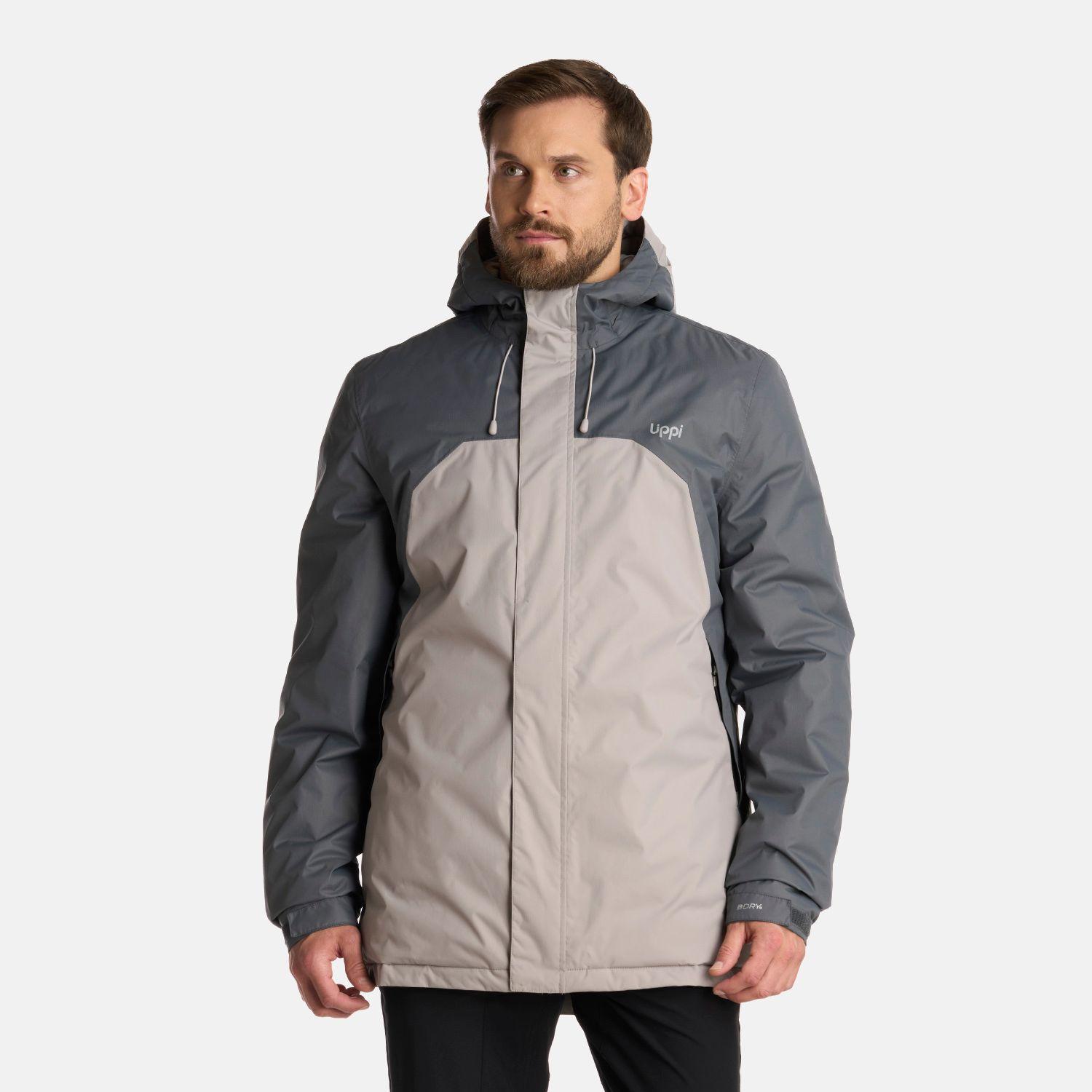 Chaqueta Hombre Gunther B-Dry Hoody Gris Medio Lippi I25-0