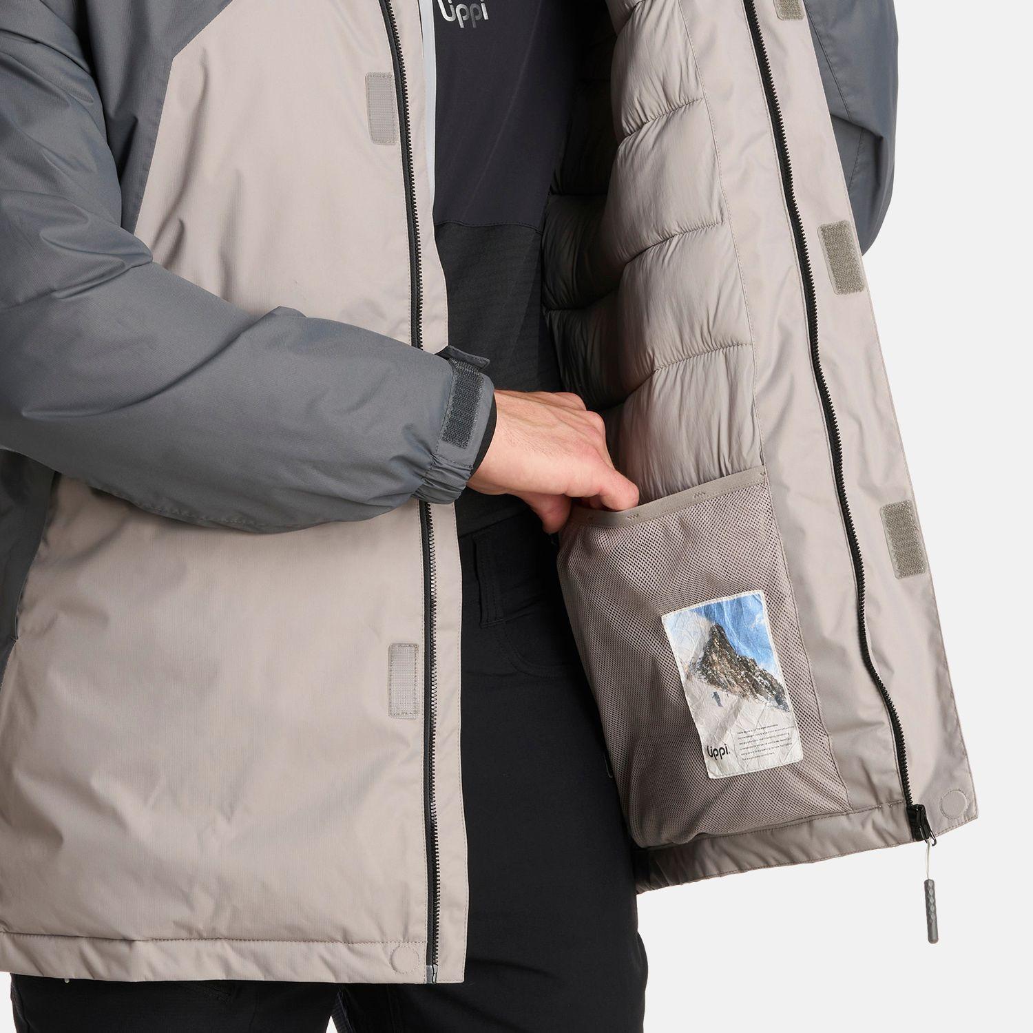 Chaqueta Hombre Gunther B-Dry Hoody Gris Medio Lippi I25-5