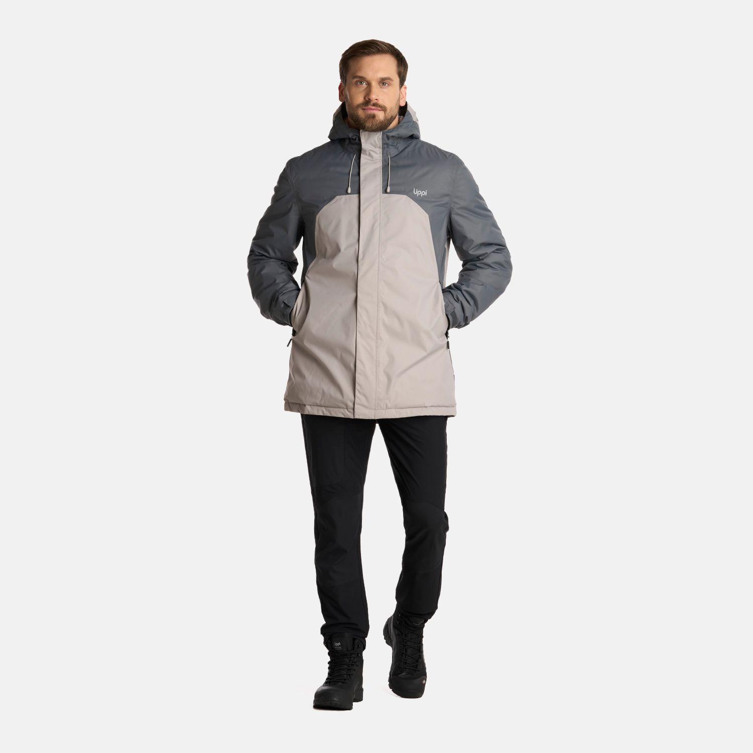Chaqueta Hombre Gunther B-Dry Hoody Gris Medio Lippi I25-7
