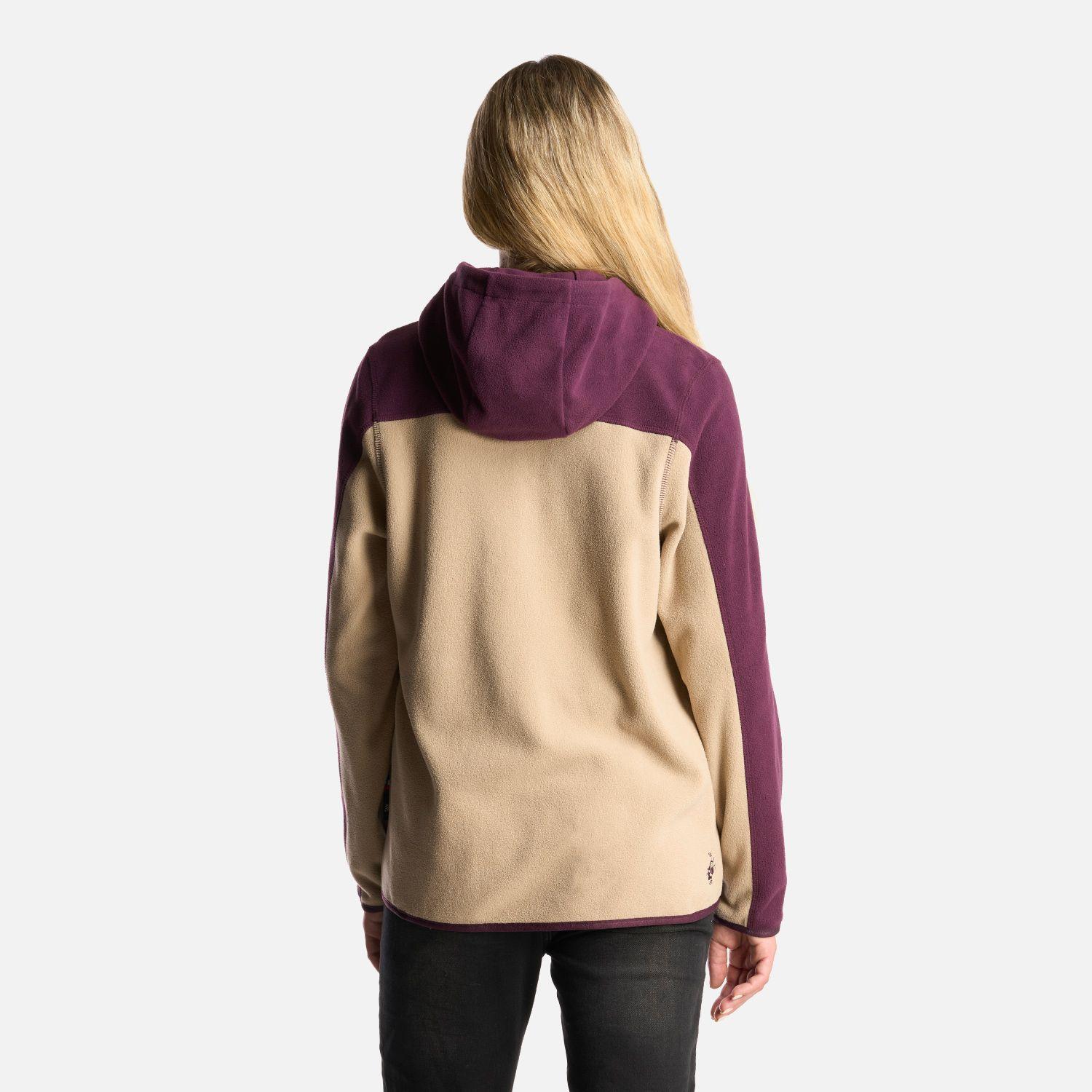 Poleron Mujer Leñera Morado Oscuro Haka Honu-4