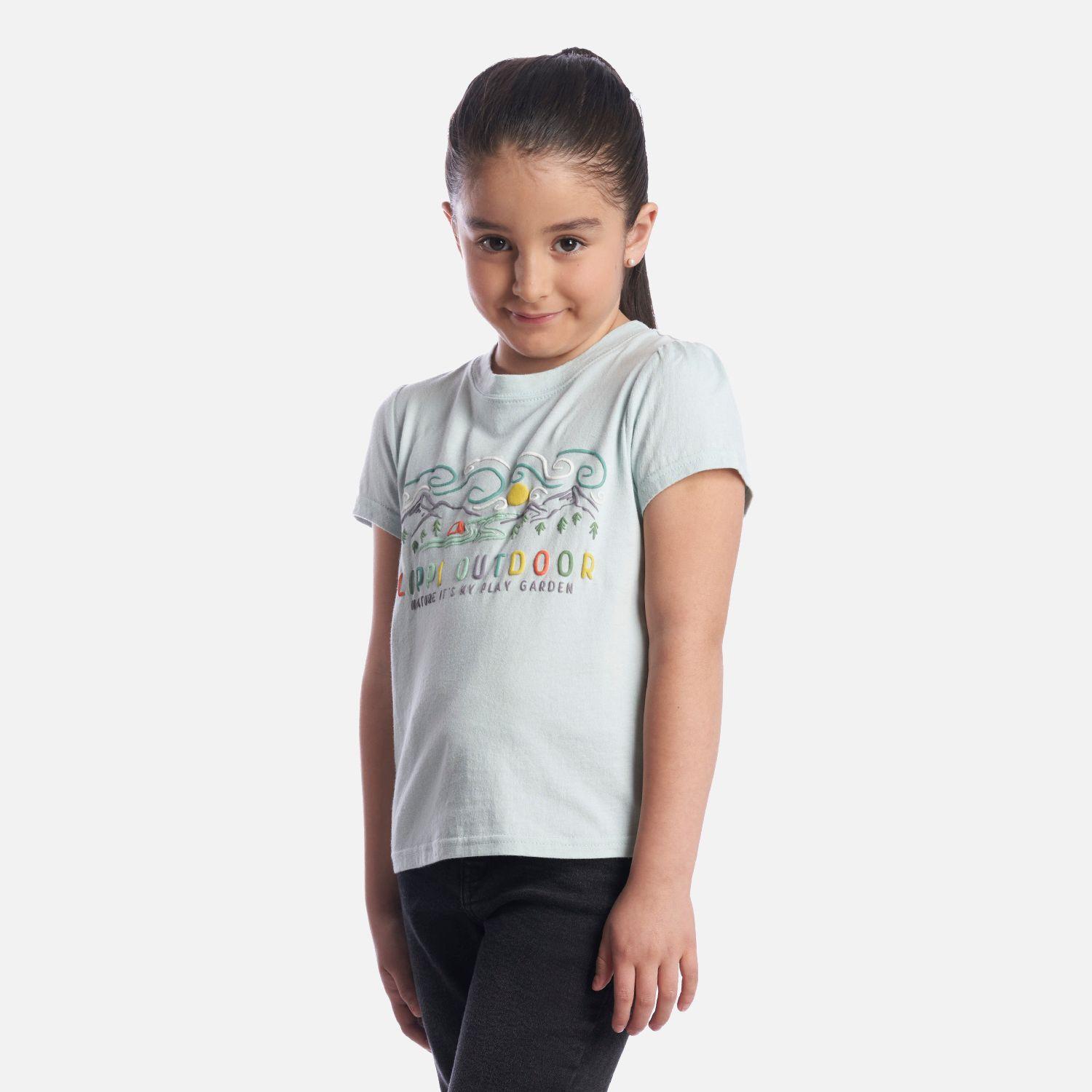 Polera Niña Play Garden T-Shirt Celeste Lippi-2