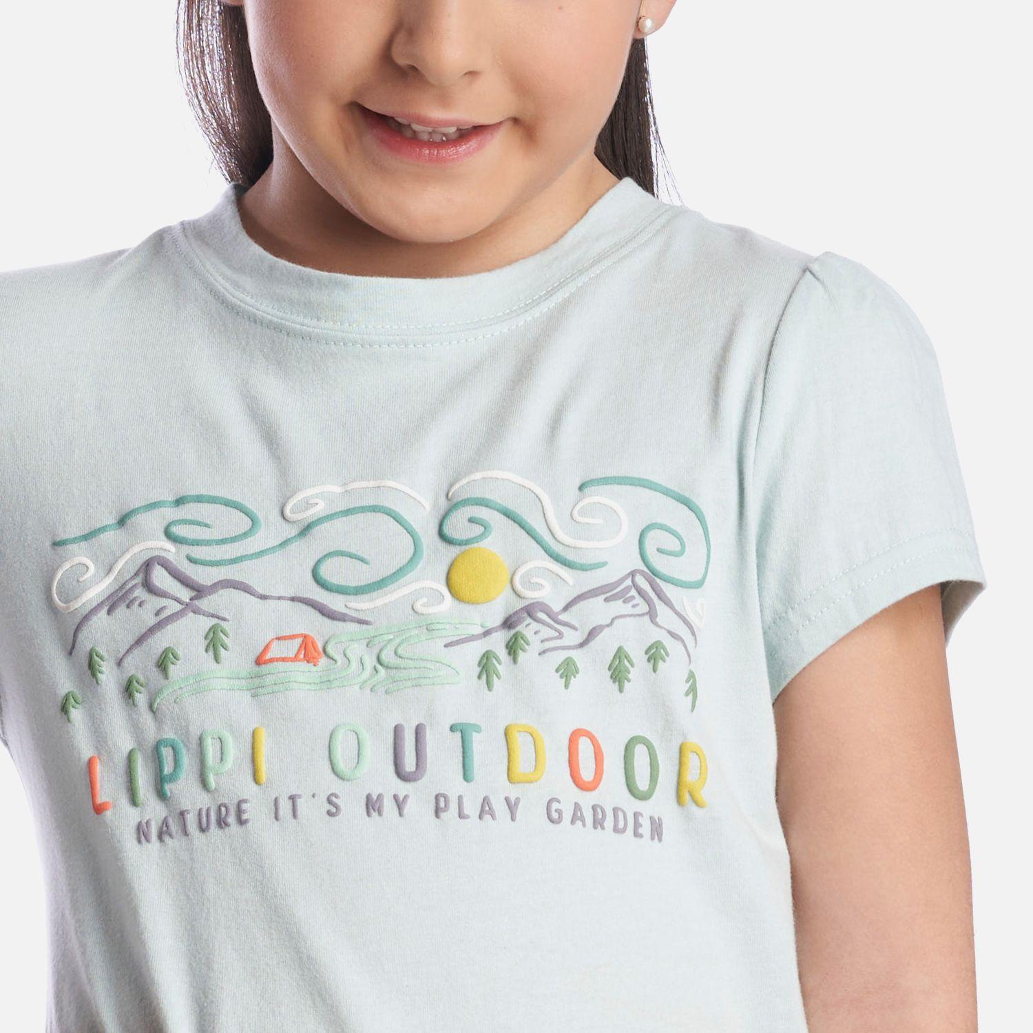Polera Niña Play Garden T-Shirt Celeste Lippi-4