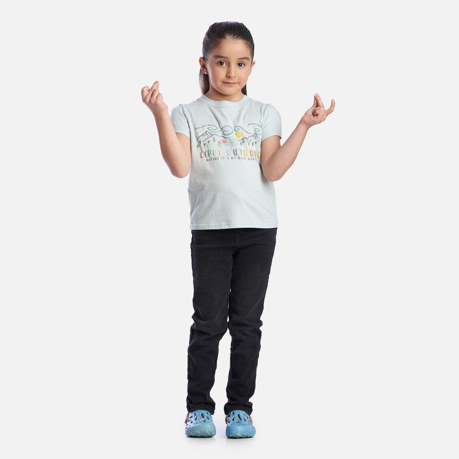 Polera Niña Play Garden T-Shirt Celeste Lippi-5