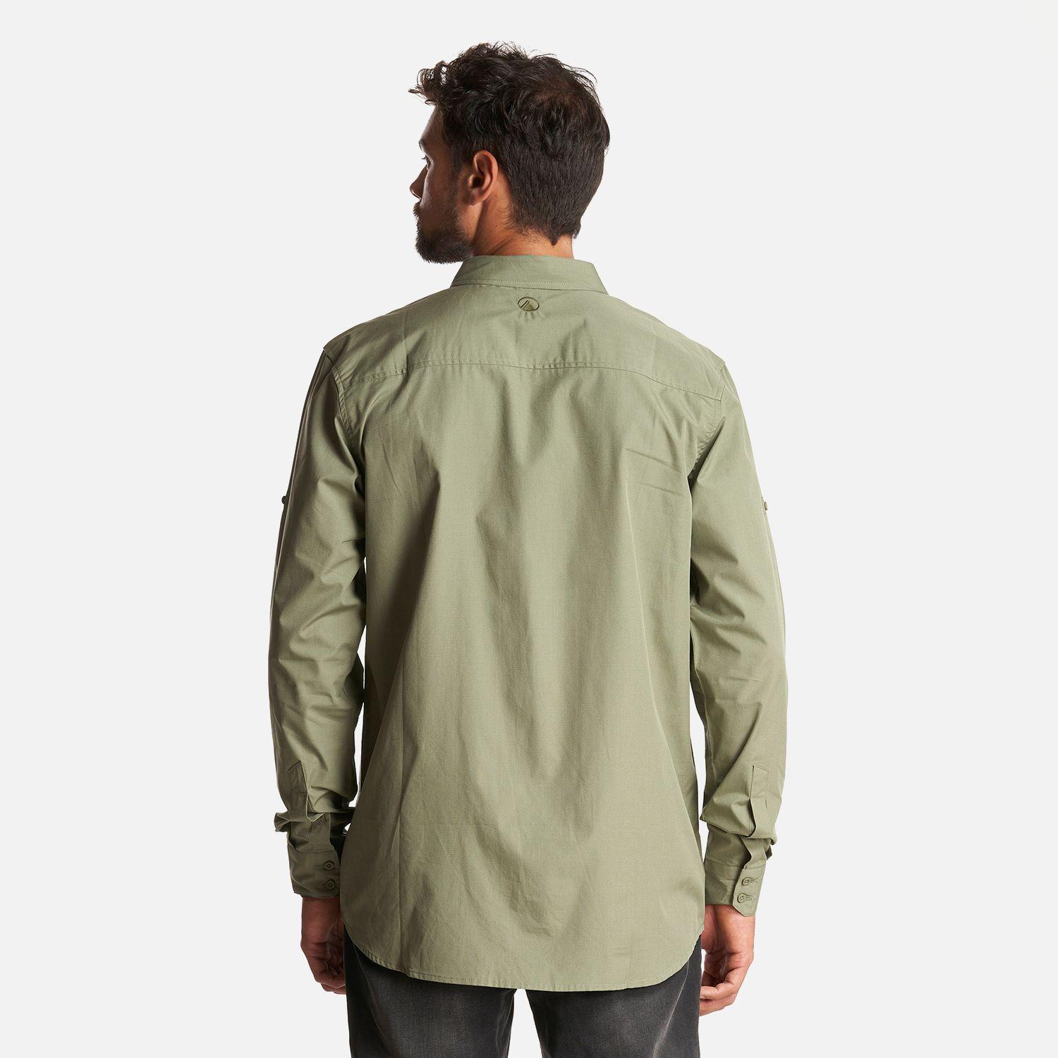 Camisa Hombre Alloy Long Sleeve Shirt Melange Verde Lippi I23-4