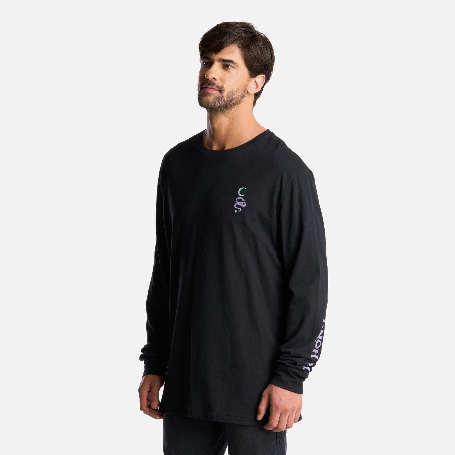 Polera Hombre Norte Sur Negro Haka Honu I24-2