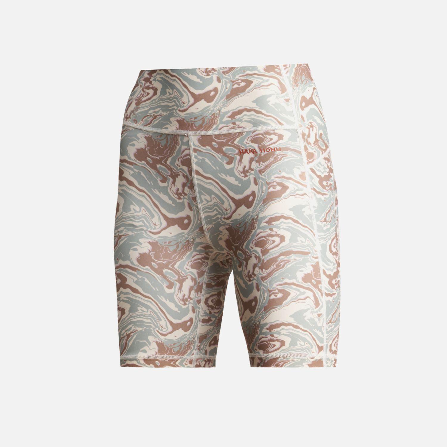 Calza Mujer Coihue Biker Print Crudo Haka Honu-0