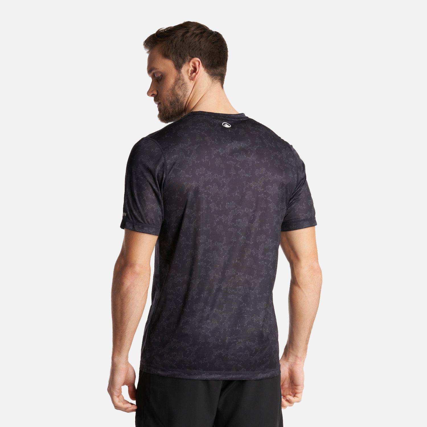 Polera Hombre Core Q-Dry T-Shirt Print Grafito Lippi V24-2