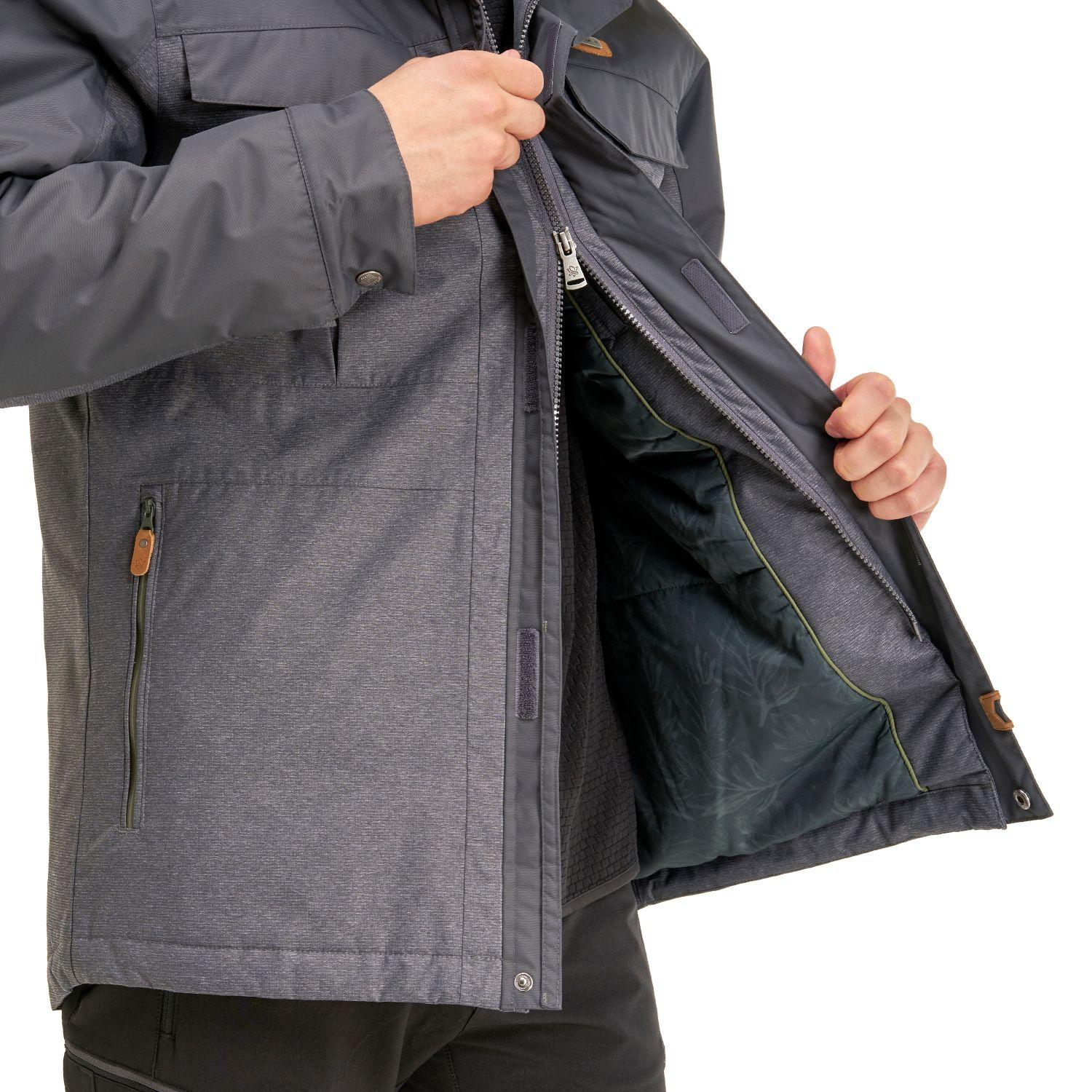 Chaqueta Hombre Grove B-Dry Hoody Jacket Melange Grafito Lippi-4