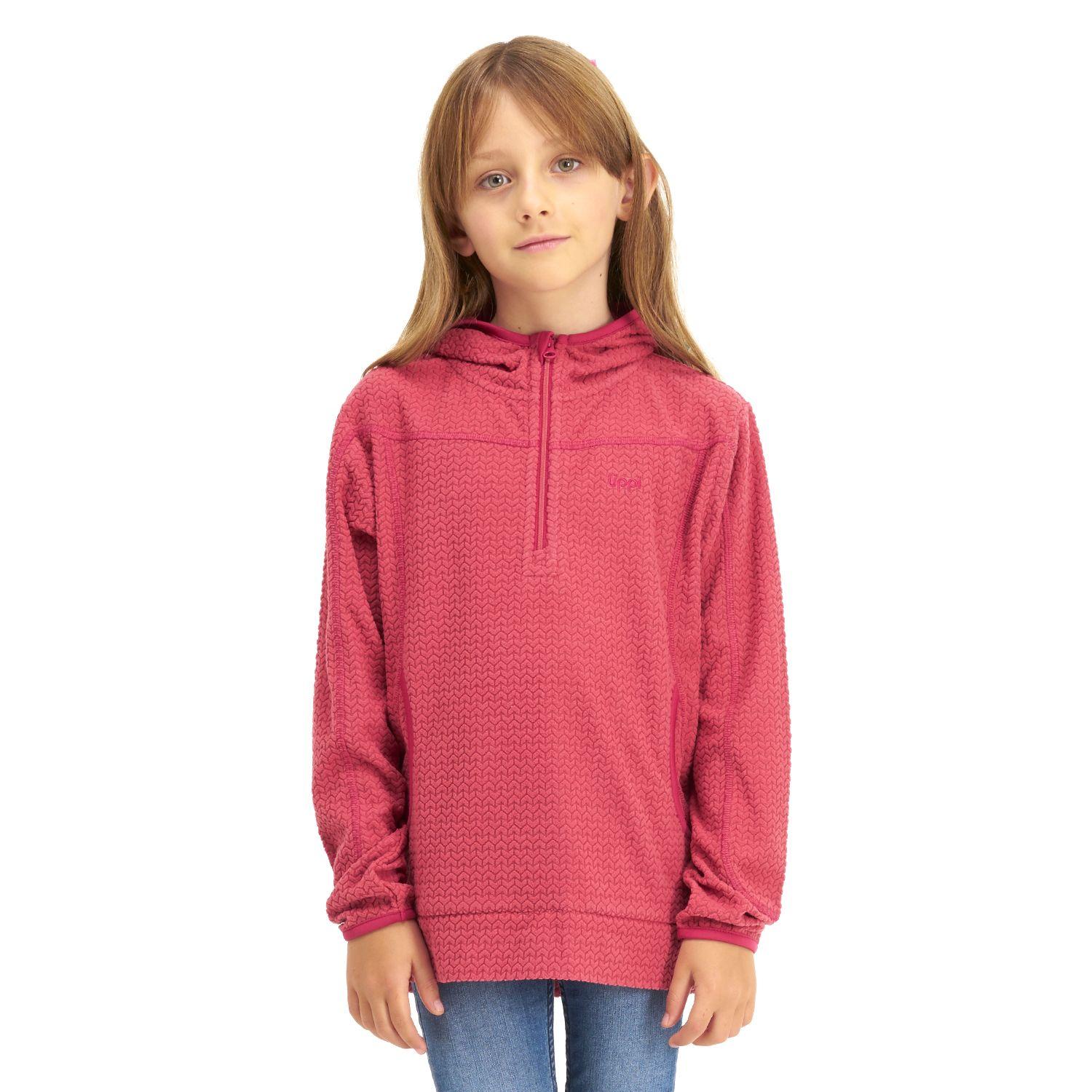 Poleron Niña Saltamontes Nano-F 1/4 Zip Hoody Rosa Lippi-1