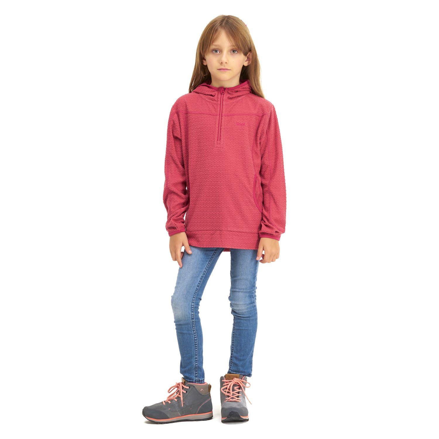 Poleron Niña Saltamontes Nano-F 1/4 Zip Hoody Rosa Lippi-4