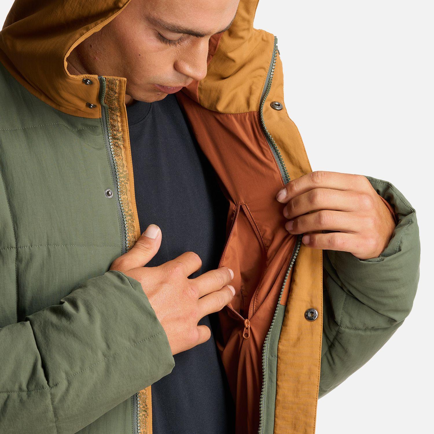 Chaqueta Hombre Aislado Verde Grisaceo Haka Honu-6