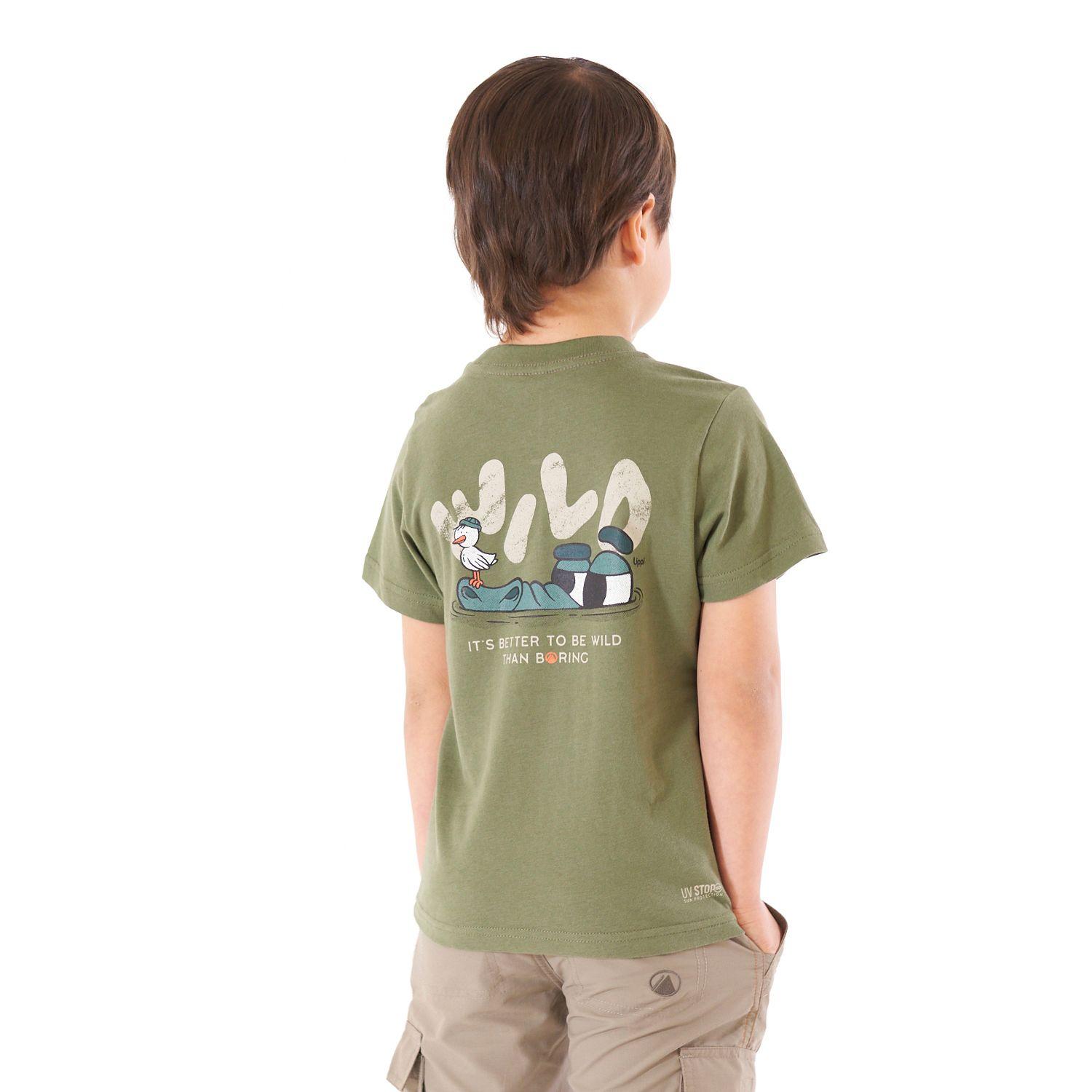 Polera Niño Aquatic UV-Stop T-Shirt Verde Mate Lippi-3