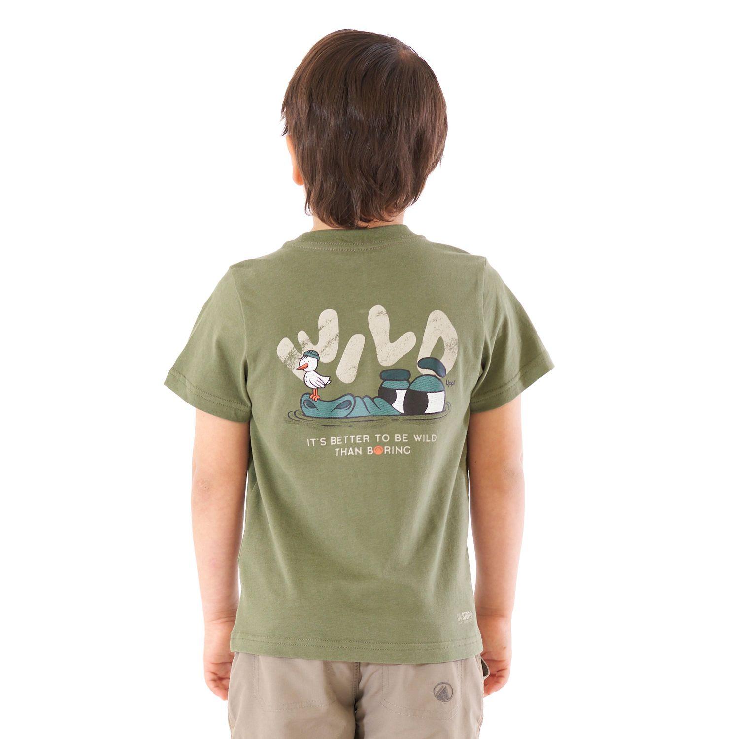 Polera Niño Aquatic UV-Stop T-Shirt Verde Mate Lippi-6