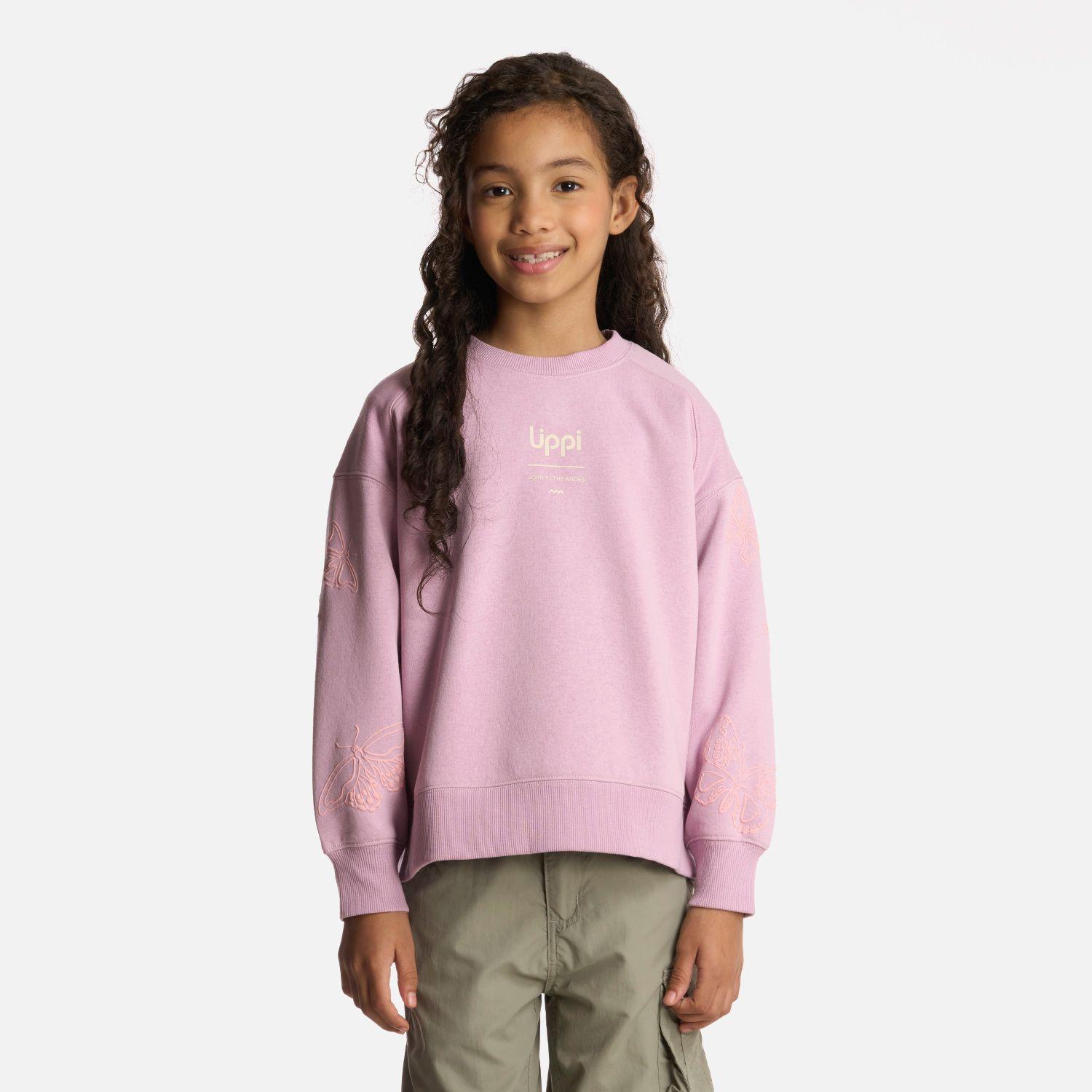 Polerón Niña Insigne Sweatshirt Oversize Lila Lippi-0