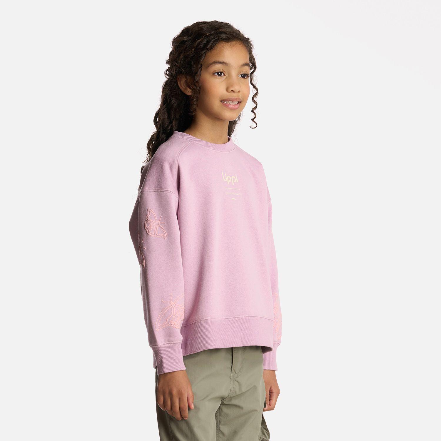 Polerón Niña Insigne Sweatshirt Oversize Lila Lippi-1