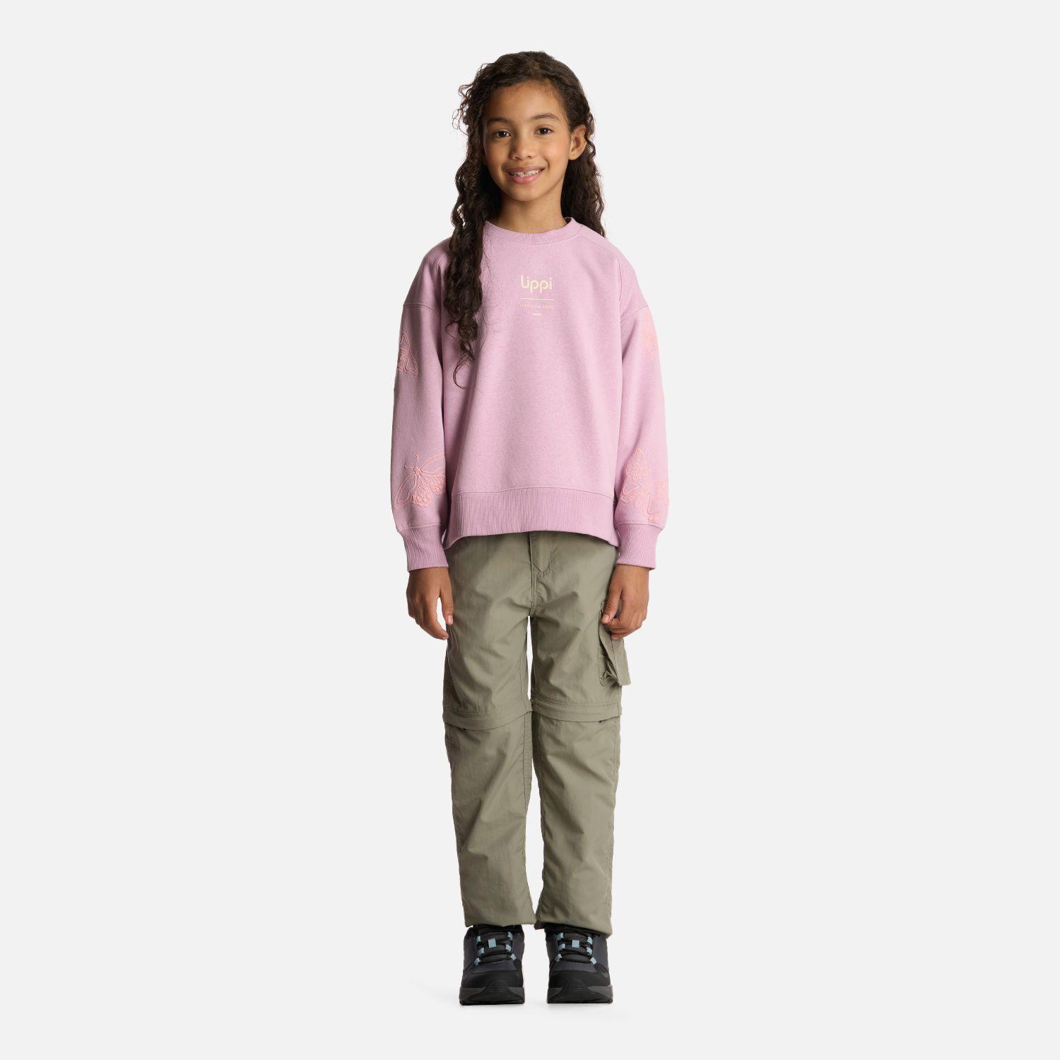 Polerón Niña Insigne Sweatshirt Oversize Lila Lippi-4