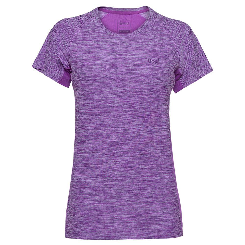 Polera Mujer Fury T-Shirt Melange Morado Lippi-0
