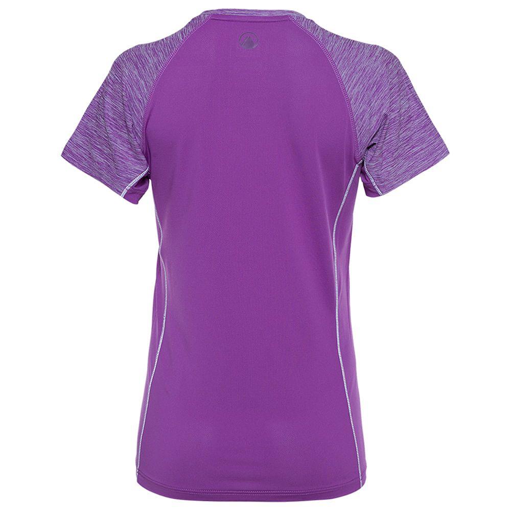 Polera Mujer Fury T-Shirt Melange Morado Lippi-1
