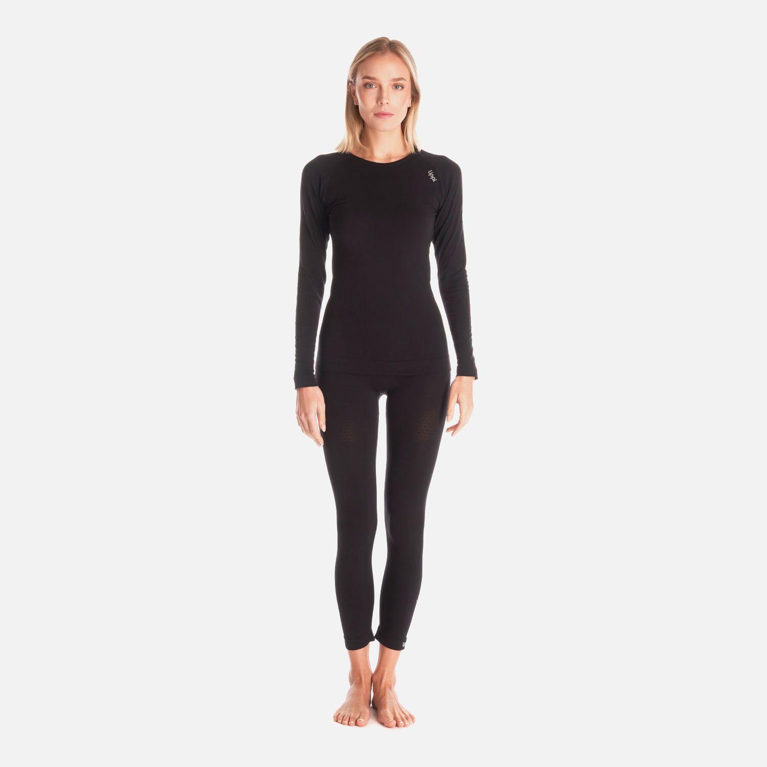 Primera Capa Mujer Skintec 1000 Seamless Top Negro Lippi V25-9