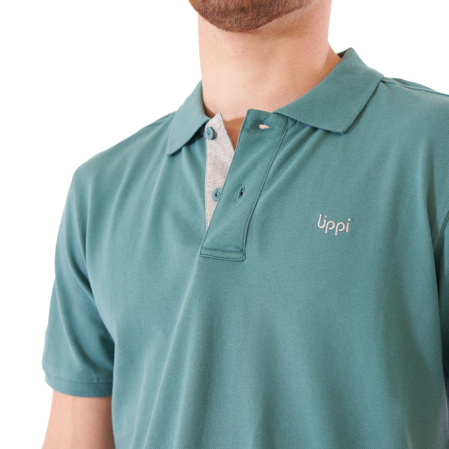Polera Hombre First Class Elastic Polo Turquesa Lippi-4