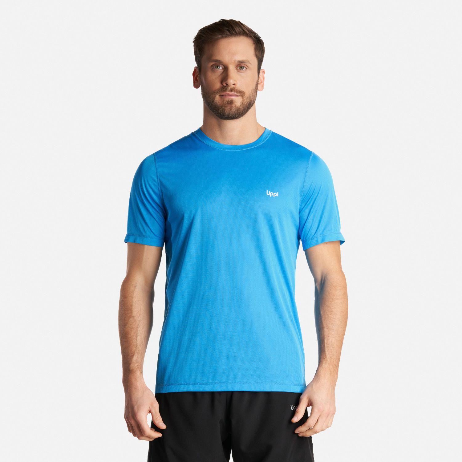 Polera Hombre Core Q-Dry T-Shirt Azulino Lippi I24-1