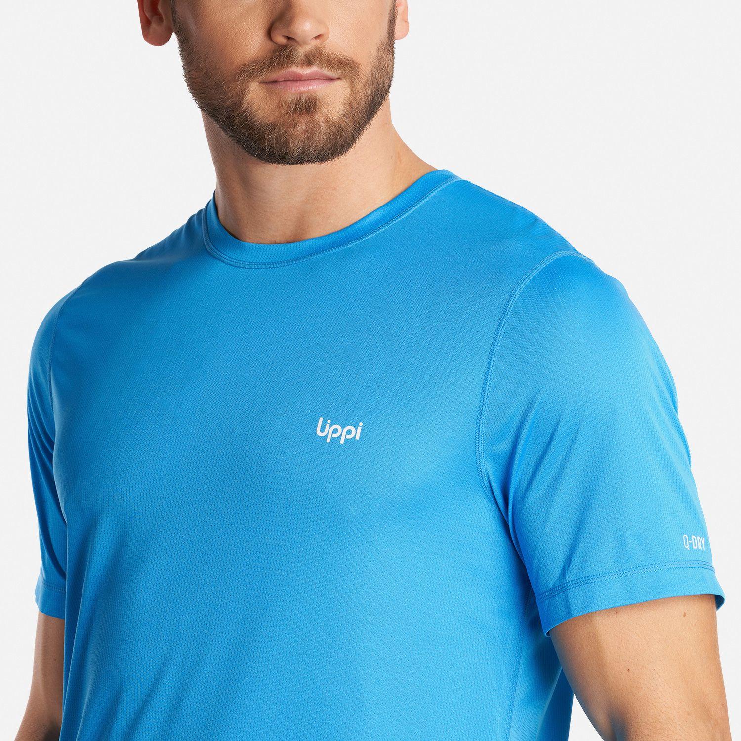 Polera Hombre Core Q-Dry T-Shirt Azulino Lippi I24-4