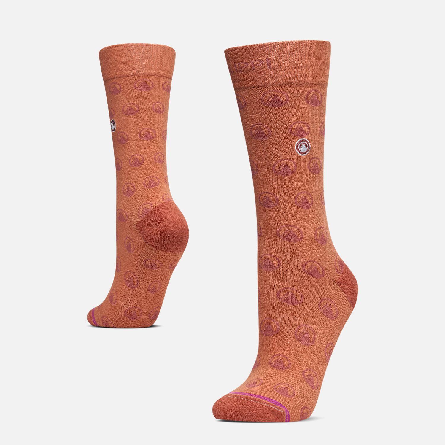Calcetin Mujer Travel Walk Light Socks Salmon Oscuro Lippi-0