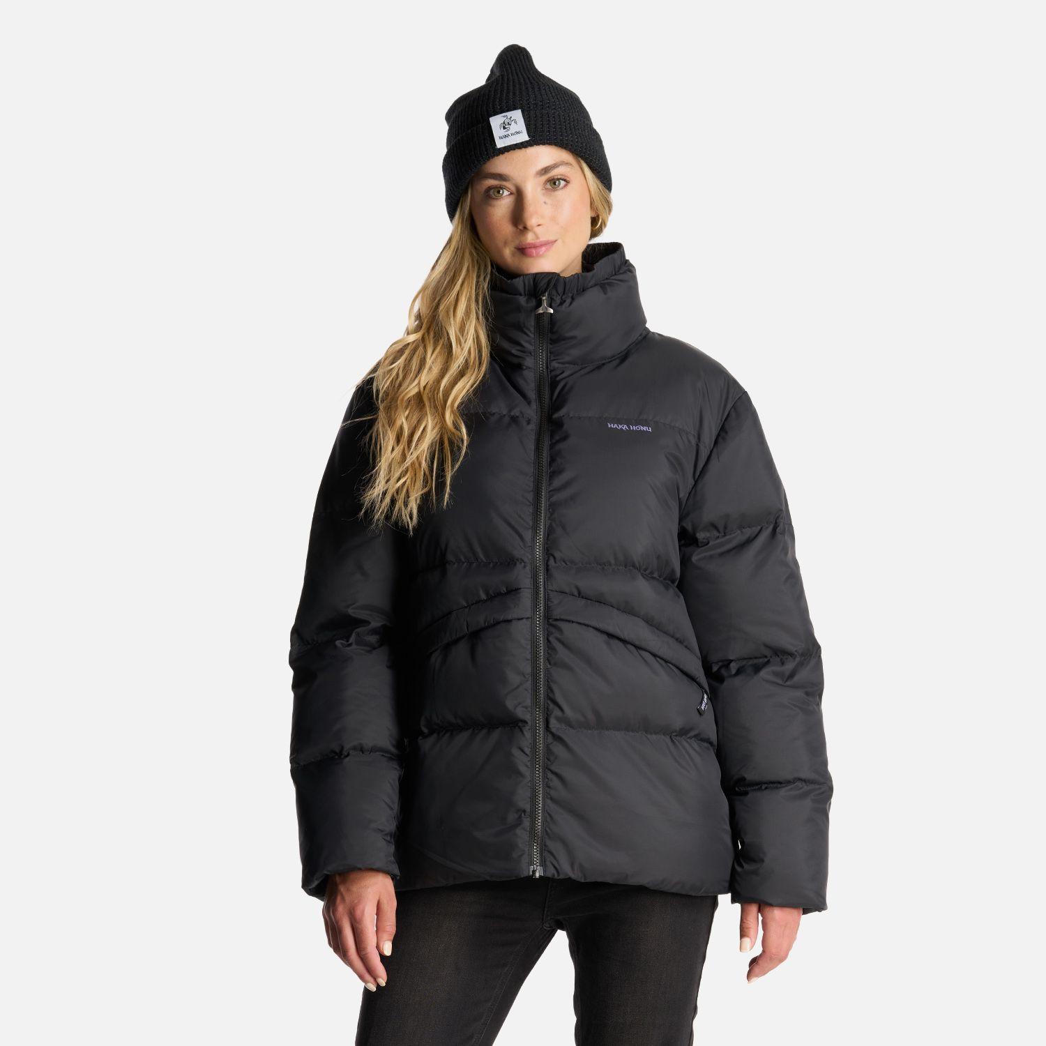 Chaqueta Mujer Queñoa Negro Haka Honu-1