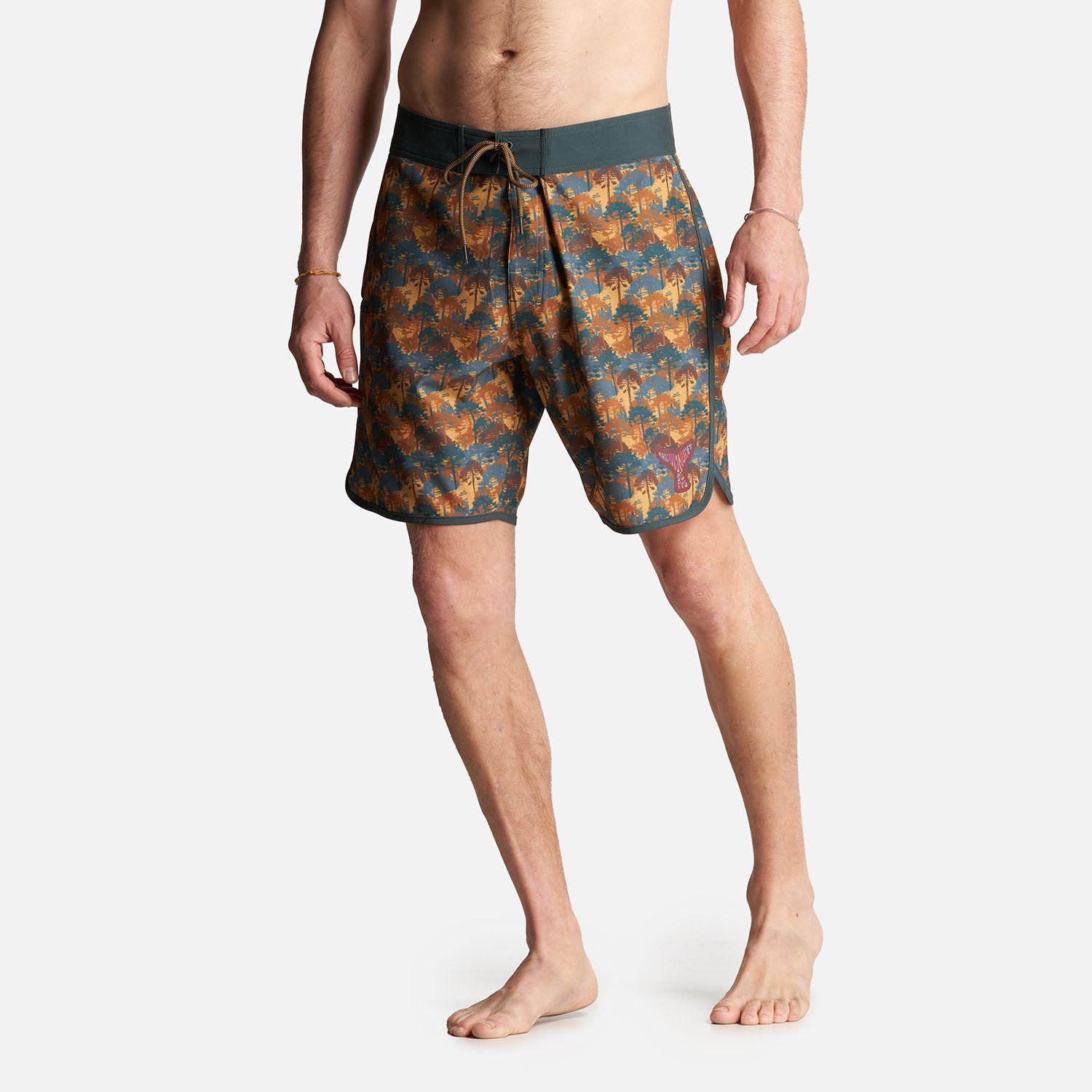 Traje de Baño Hombre Sorfer Print Mostaza Haka Honu-2