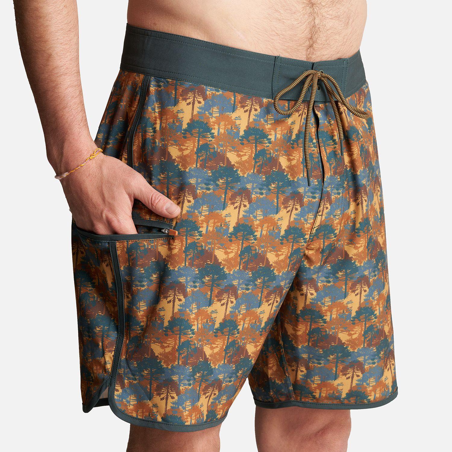 Traje de Baño Hombre Sorfer Print Mostaza Haka Honu-4