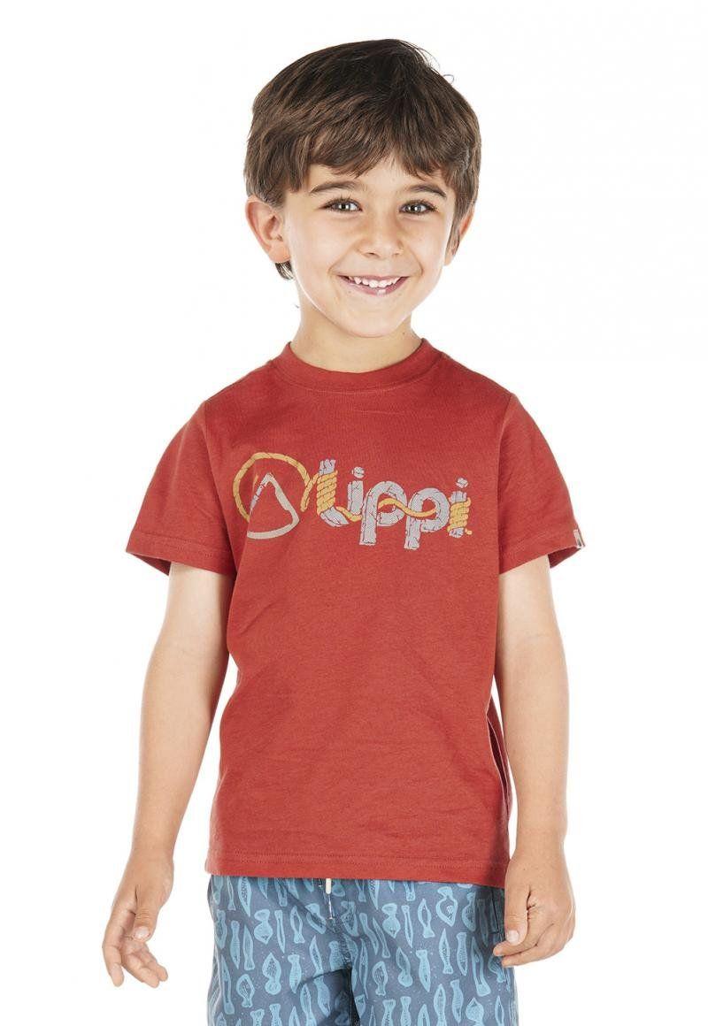 Polera Niño Logo Lippi UV-Stop T-Shirt Terracota Lippi V22-1