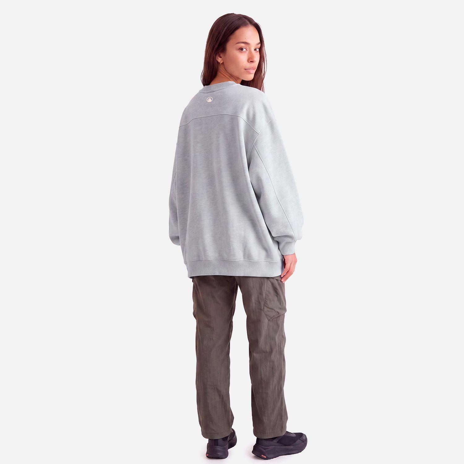 Polerón Mujer Ulmo Crewneck Sweatshirt Gris Melange Lippi V27-5