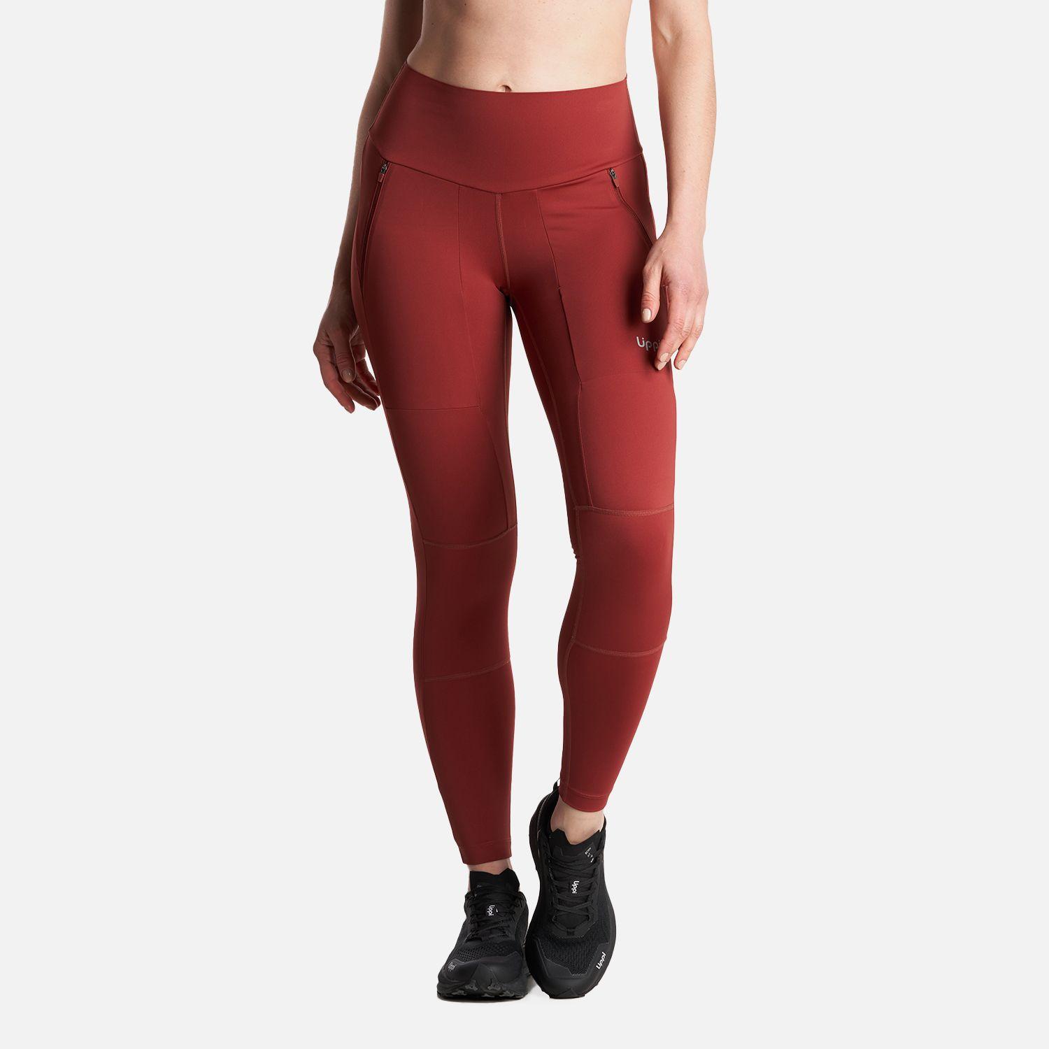 Calza Mujer  PureTrek Q-Dry Leggings Burdeo Lippi-1