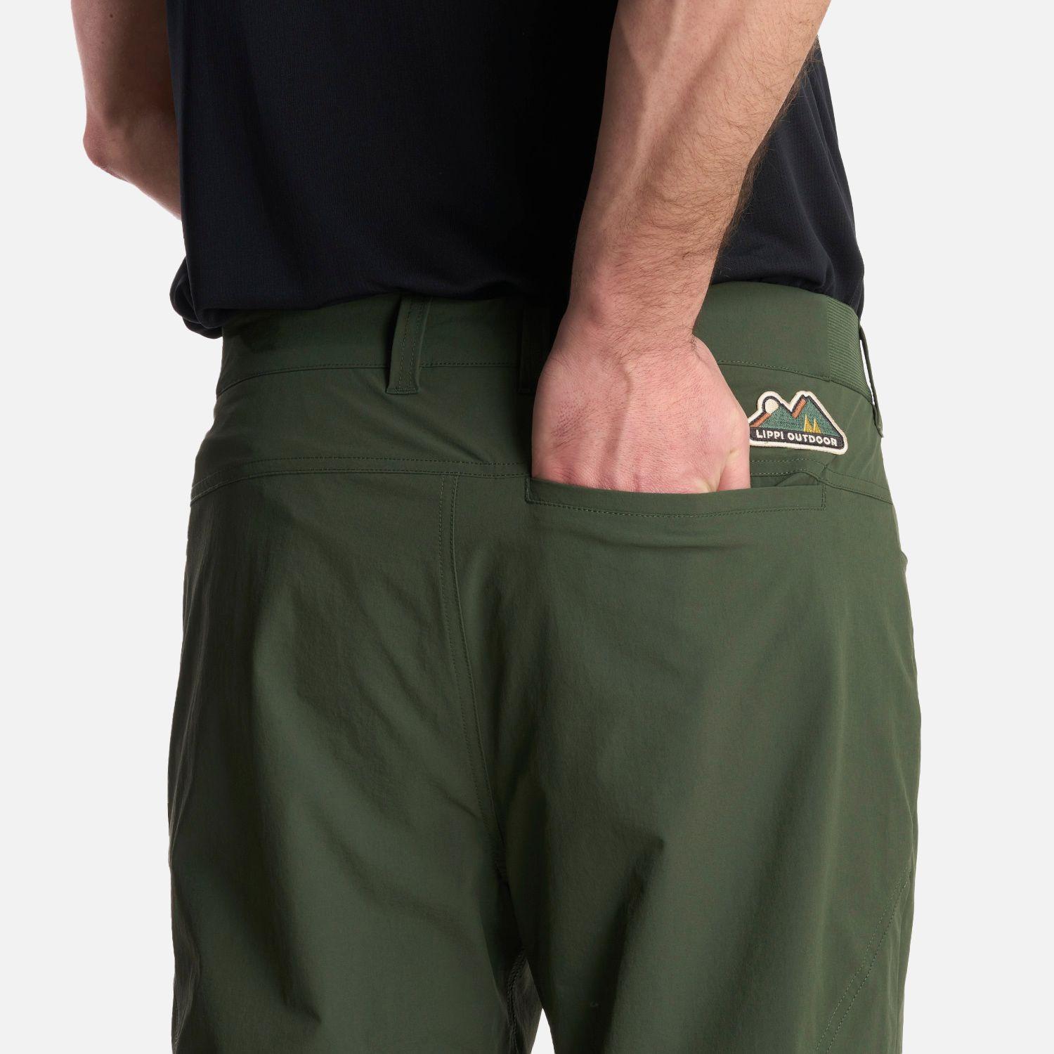 Pantalón Hombre Lennox Q-Dry Mix-2 Verde Militar Lippi V25-6