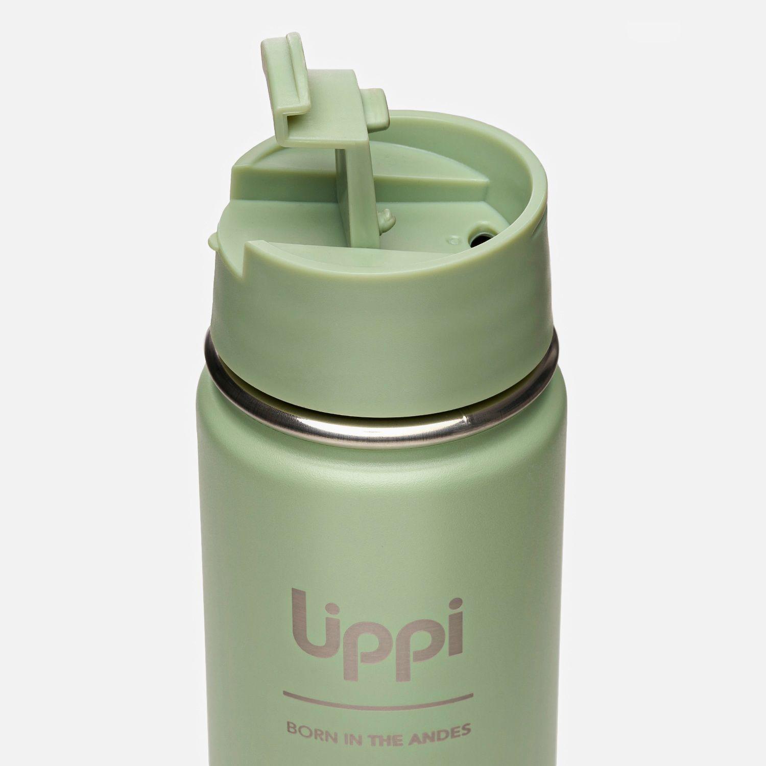 Botella Light Steel Hot Top Bottle 550 ml Jade Oscuro Lippi I26-2