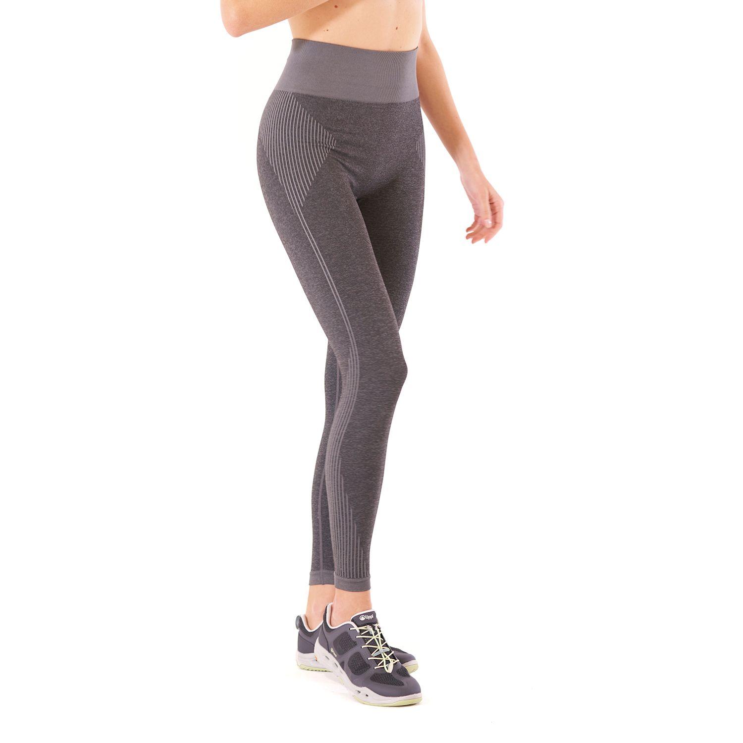 Calza Mujer In-Motion Seamless Leggings Melange Grafito Lippi-2