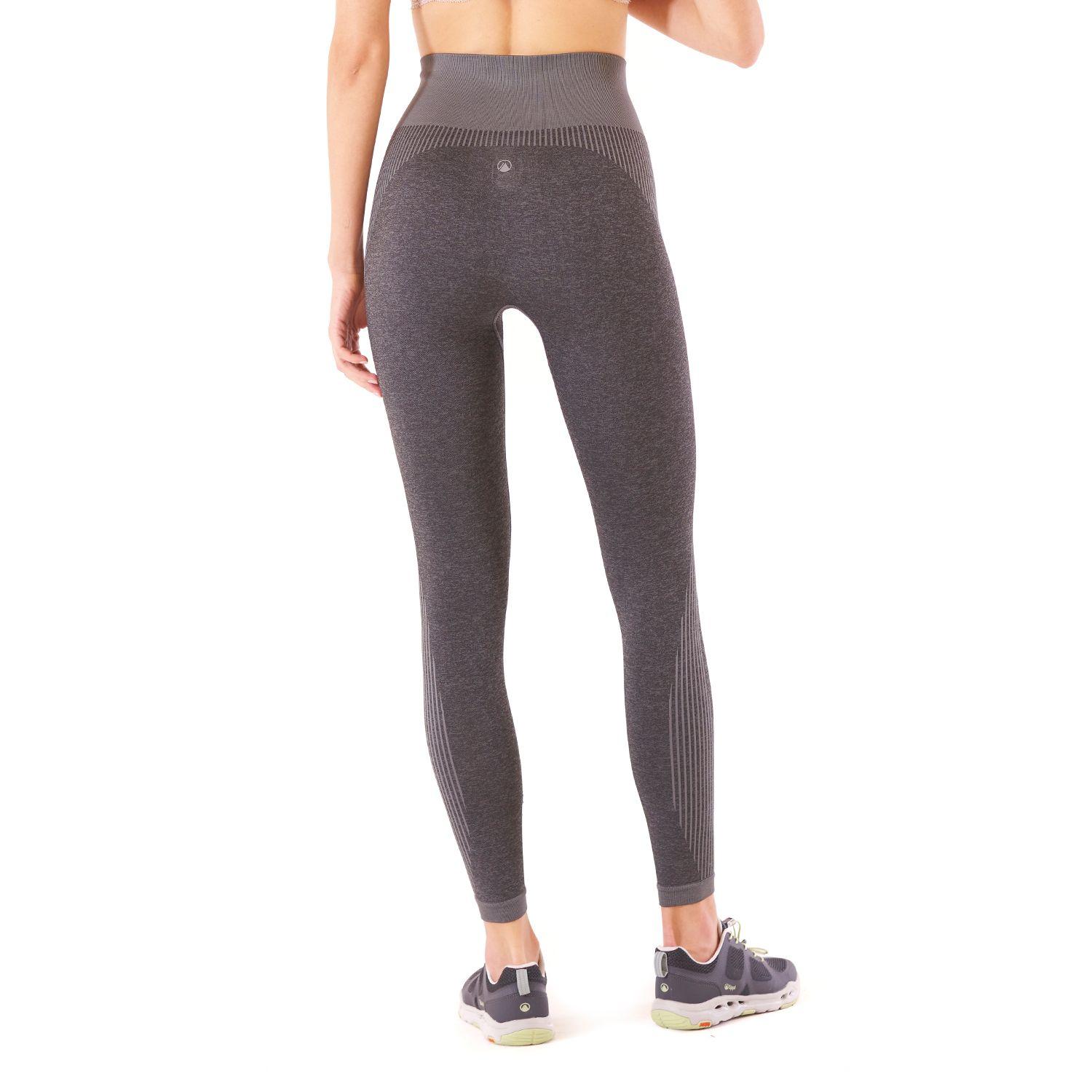 Calza Mujer In-Motion Seamless Leggings Melange Grafito Lippi-6