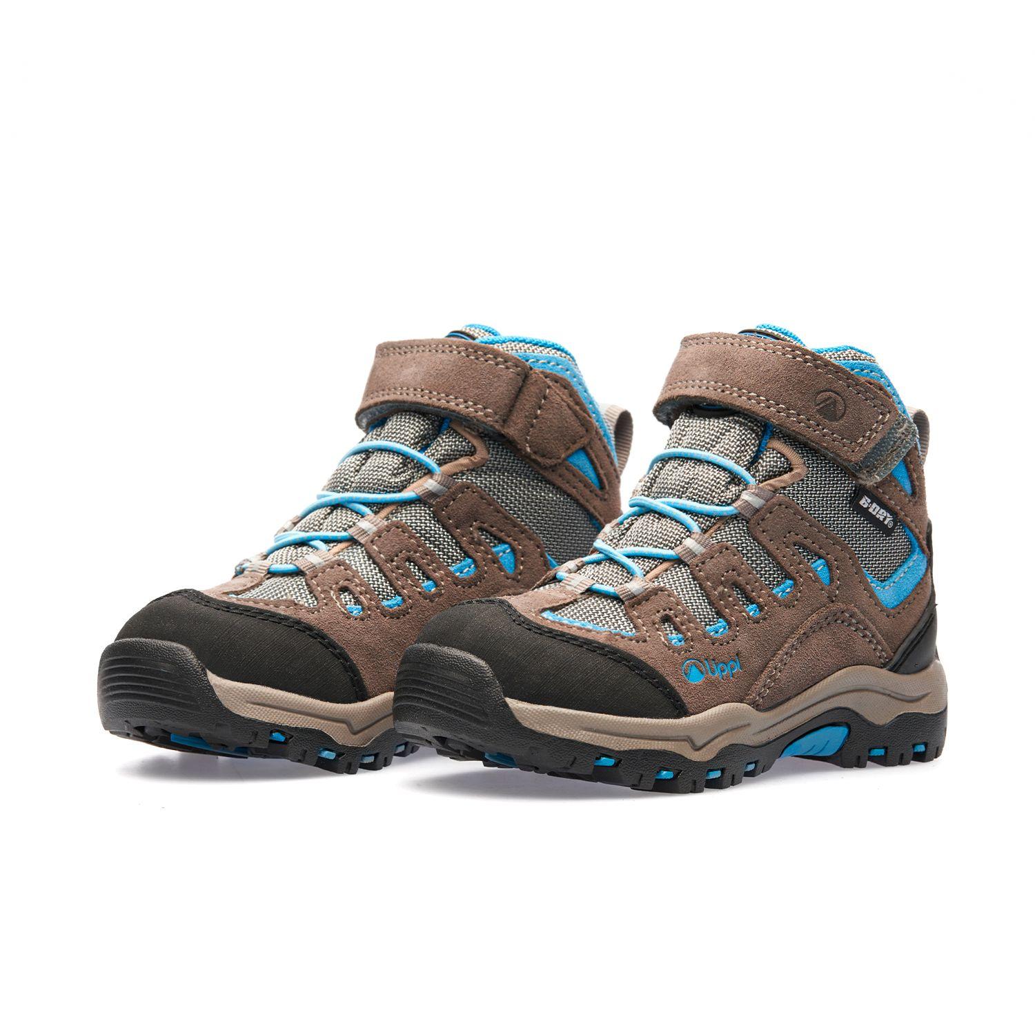 Botín Niño Puelo Cs Hi Velcro Cafe / Azul Lippi V26-2