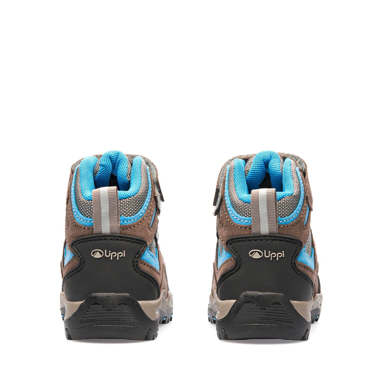 Botín Hombre Puelo Cs Hi Velcro Cafe / Azul Lippi V26-3