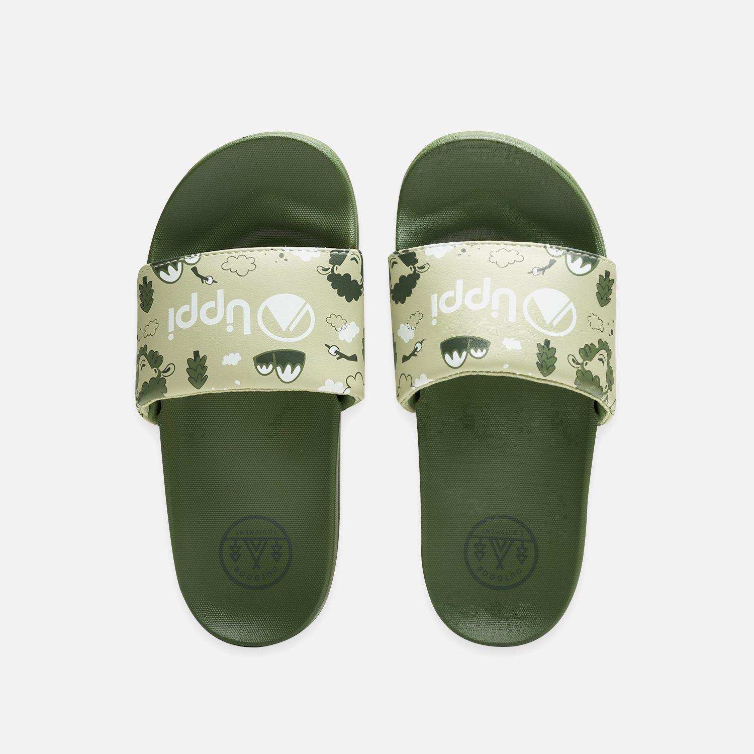 Sandalia Niño Insigne Slide Kids Verde Lippi-3