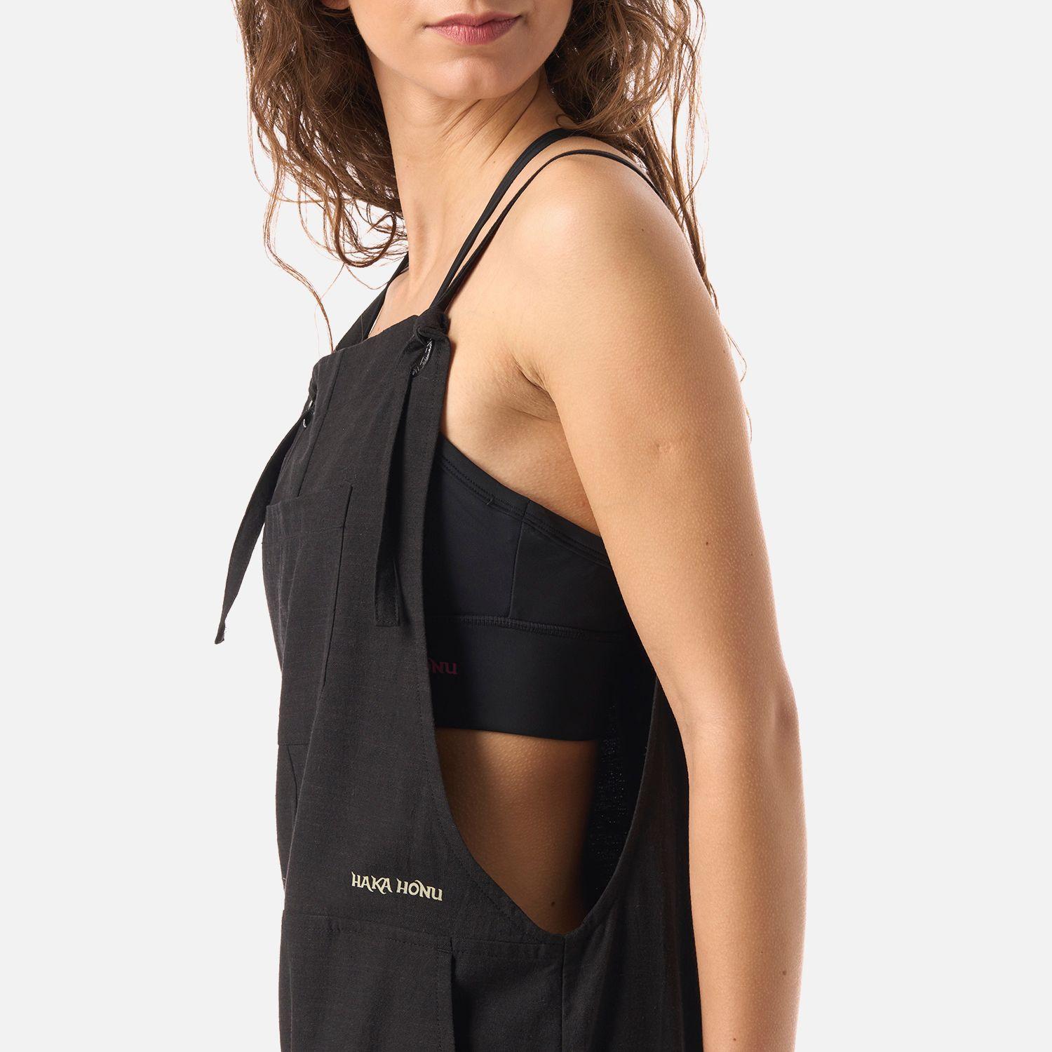 Jardinera Mujer Cultivadora Corta Negro Haka Honu V26-4