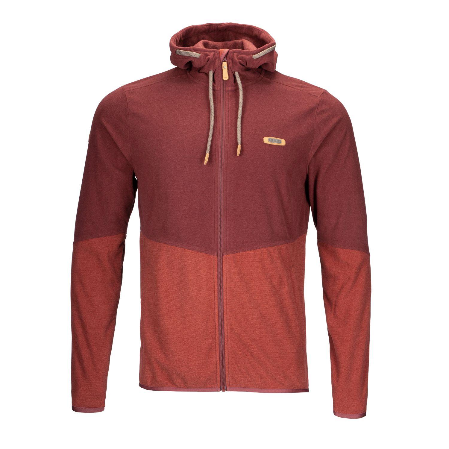 Poleron Hombre Stripes Nano-F Full Zip Hoody Cafe Lippi-0