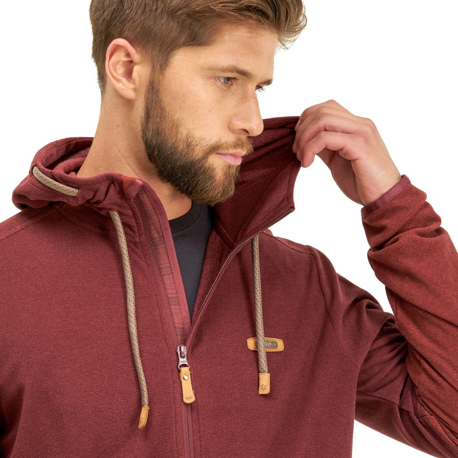 Poleron Hombre Stripes Nano-F Full Zip Hoody Cafe Lippi-4