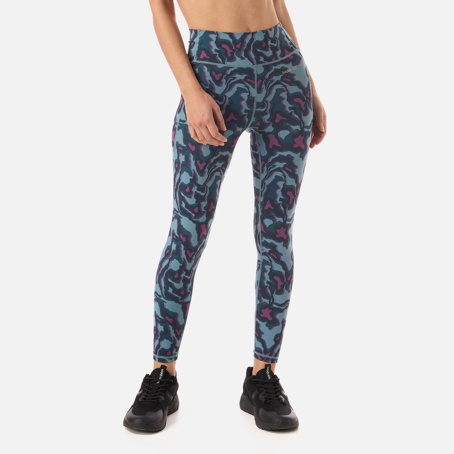 Calza Mujer Coihue Larga Print Petroleo Haka Honu V26-0