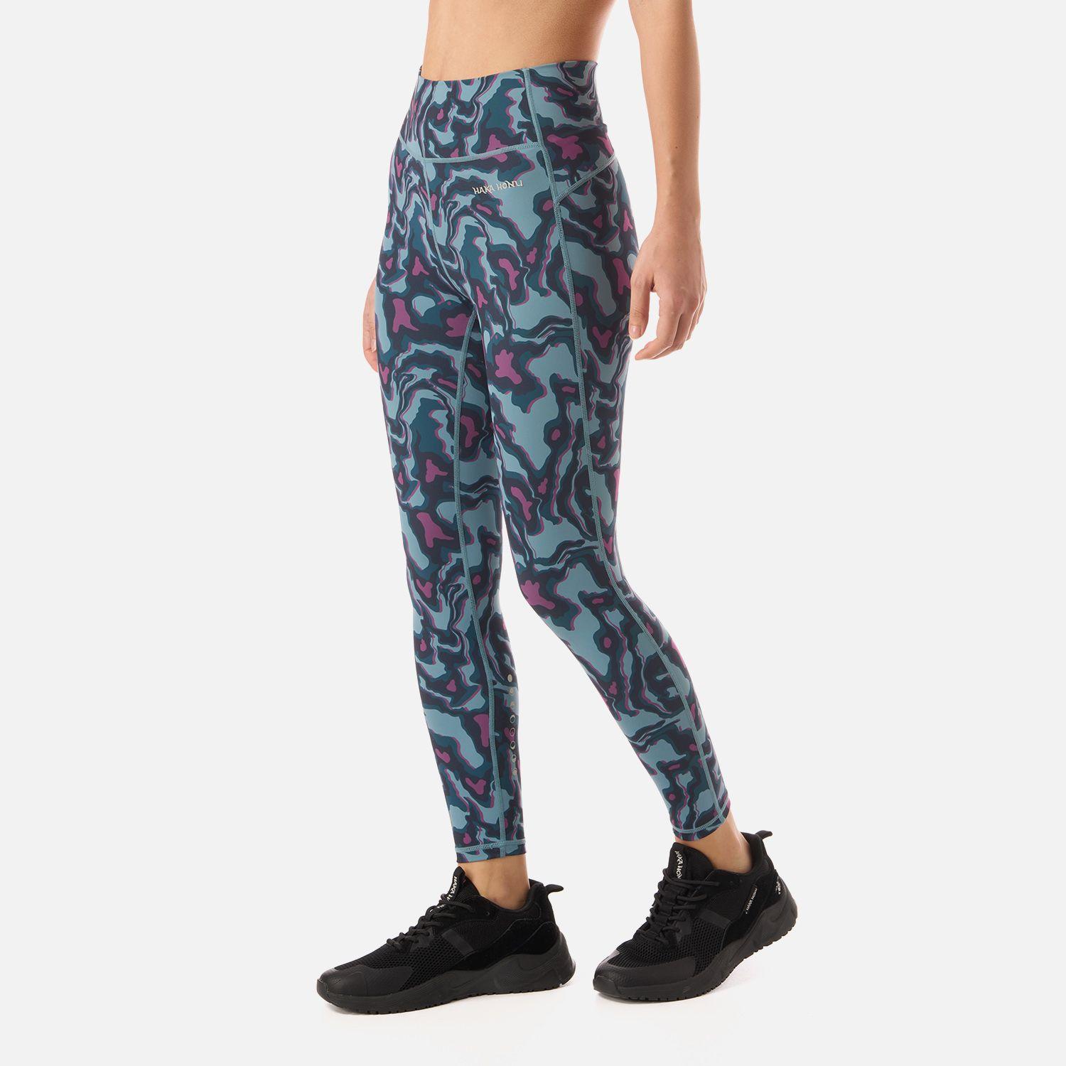 Calza Mujer Coihue Larga Print Petroleo Haka Honu V26-1