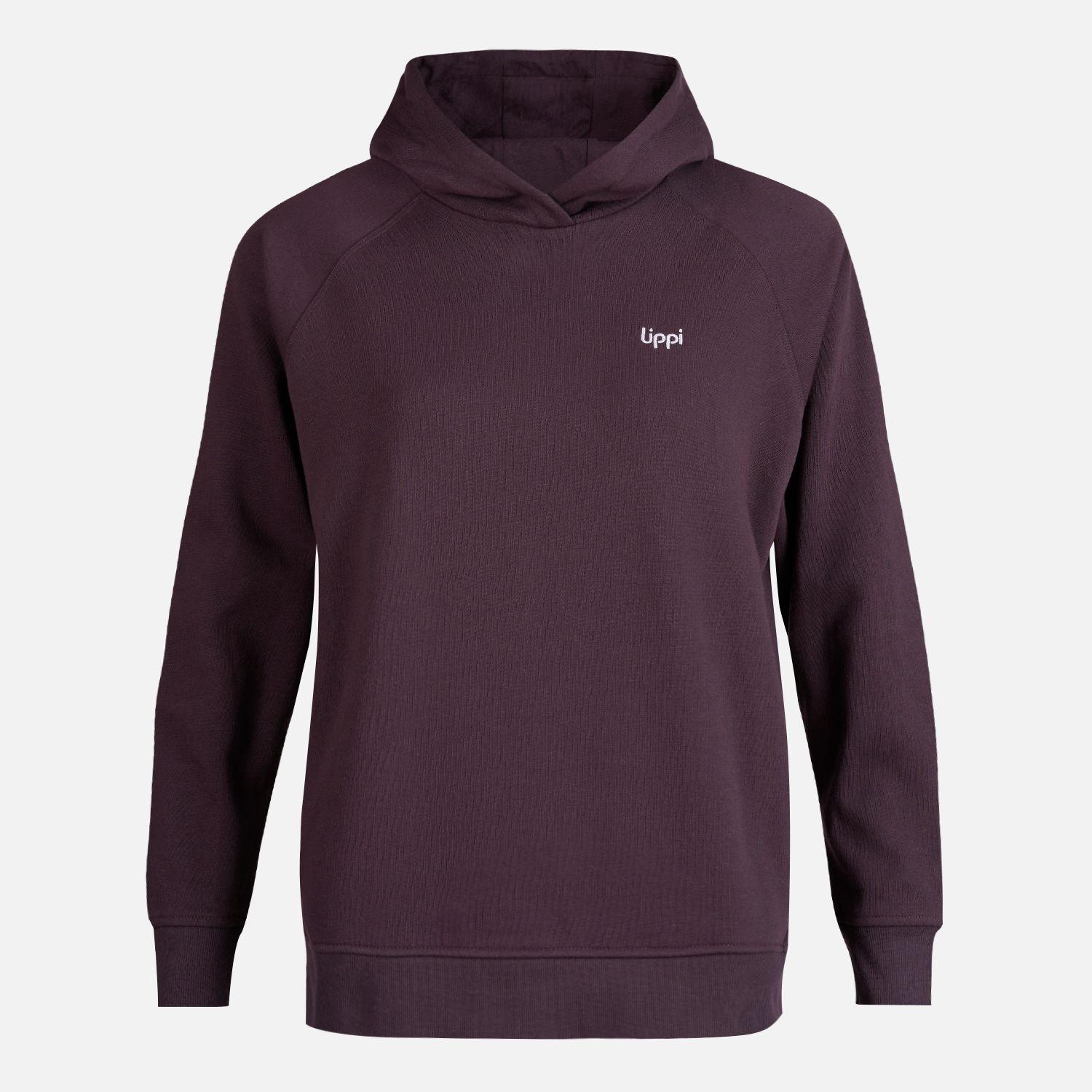 Poleron Mujer Ulmo Hoody Sweatshirt Burdeo Lippi-0
