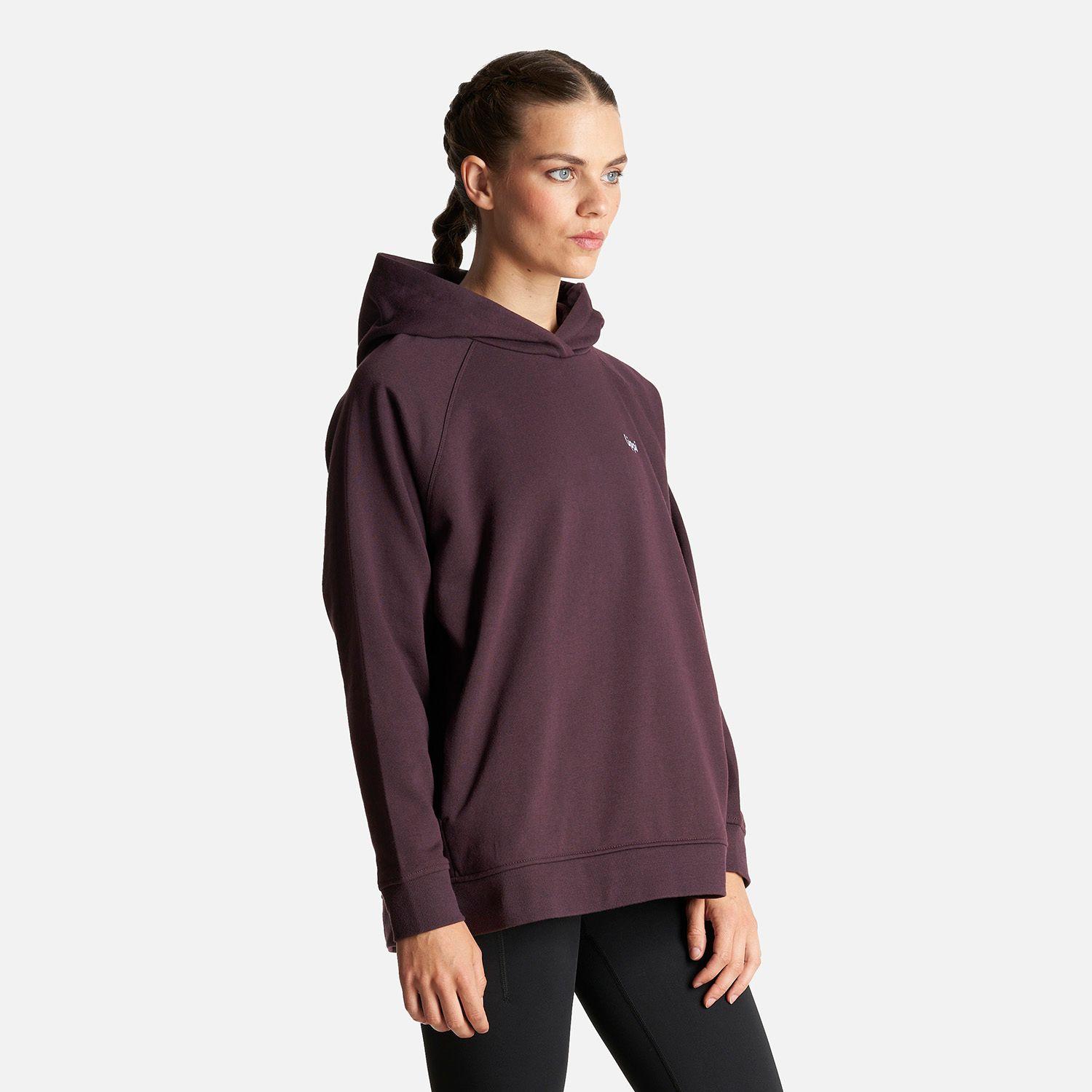 Poleron Mujer Ulmo Hoody Sweatshirt Burdeo Lippi-2