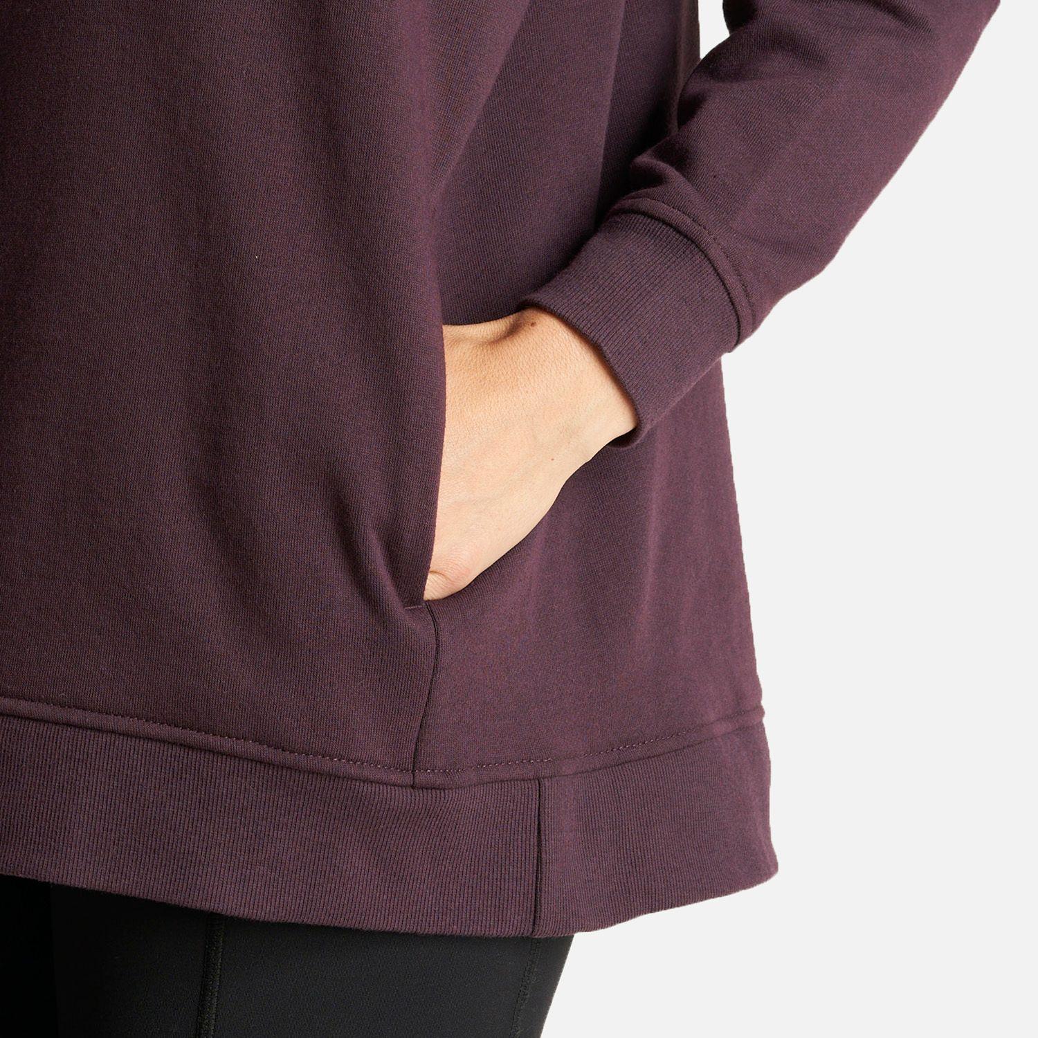 Poleron Mujer Ulmo Hoody Sweatshirt Burdeo Lippi-6